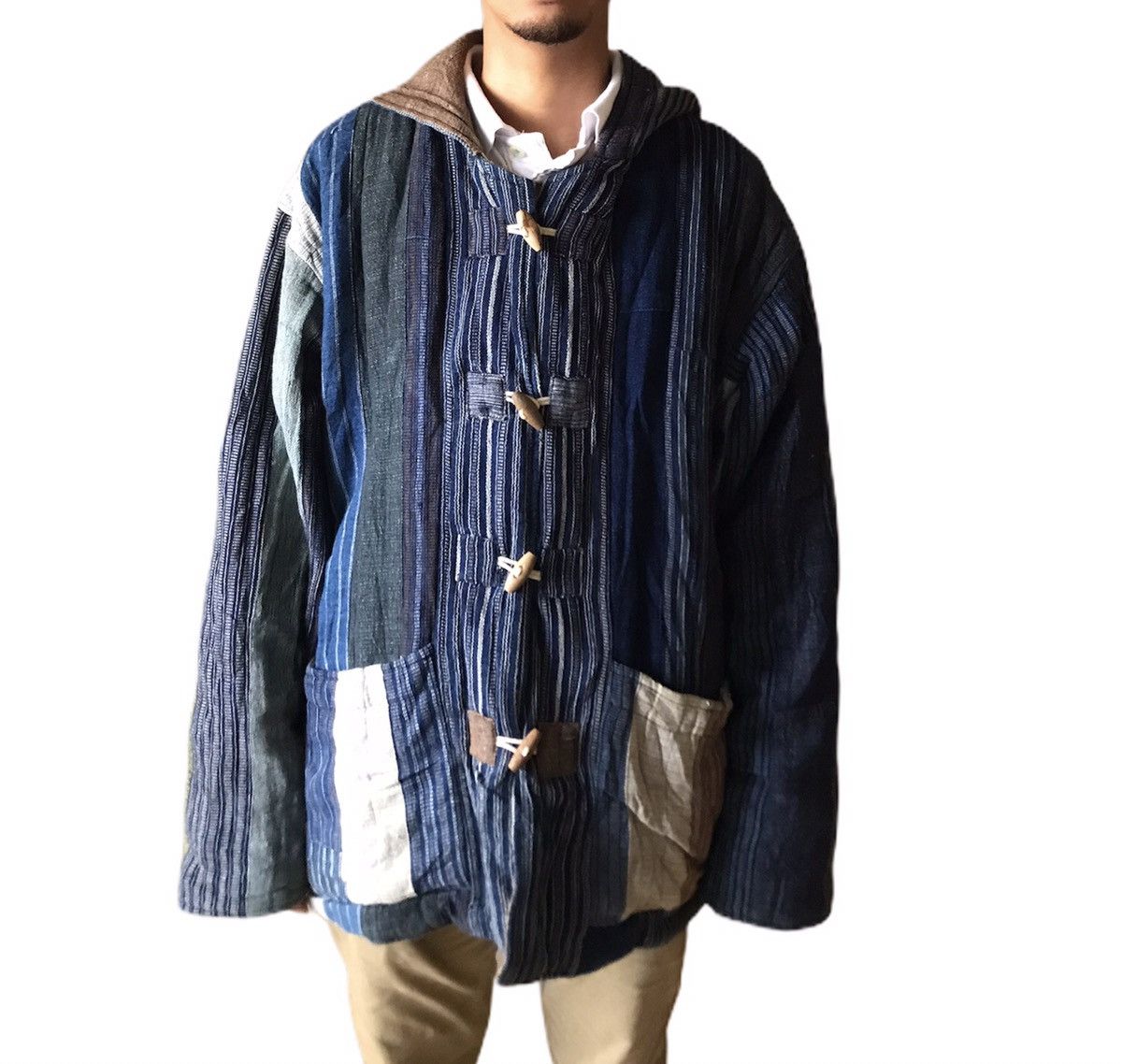 Indigo Japanese Brand Indigo Hand Woven Cotton Kapital visvim styl Size US XL / EU 56 / 4 - 4 Thumbnail