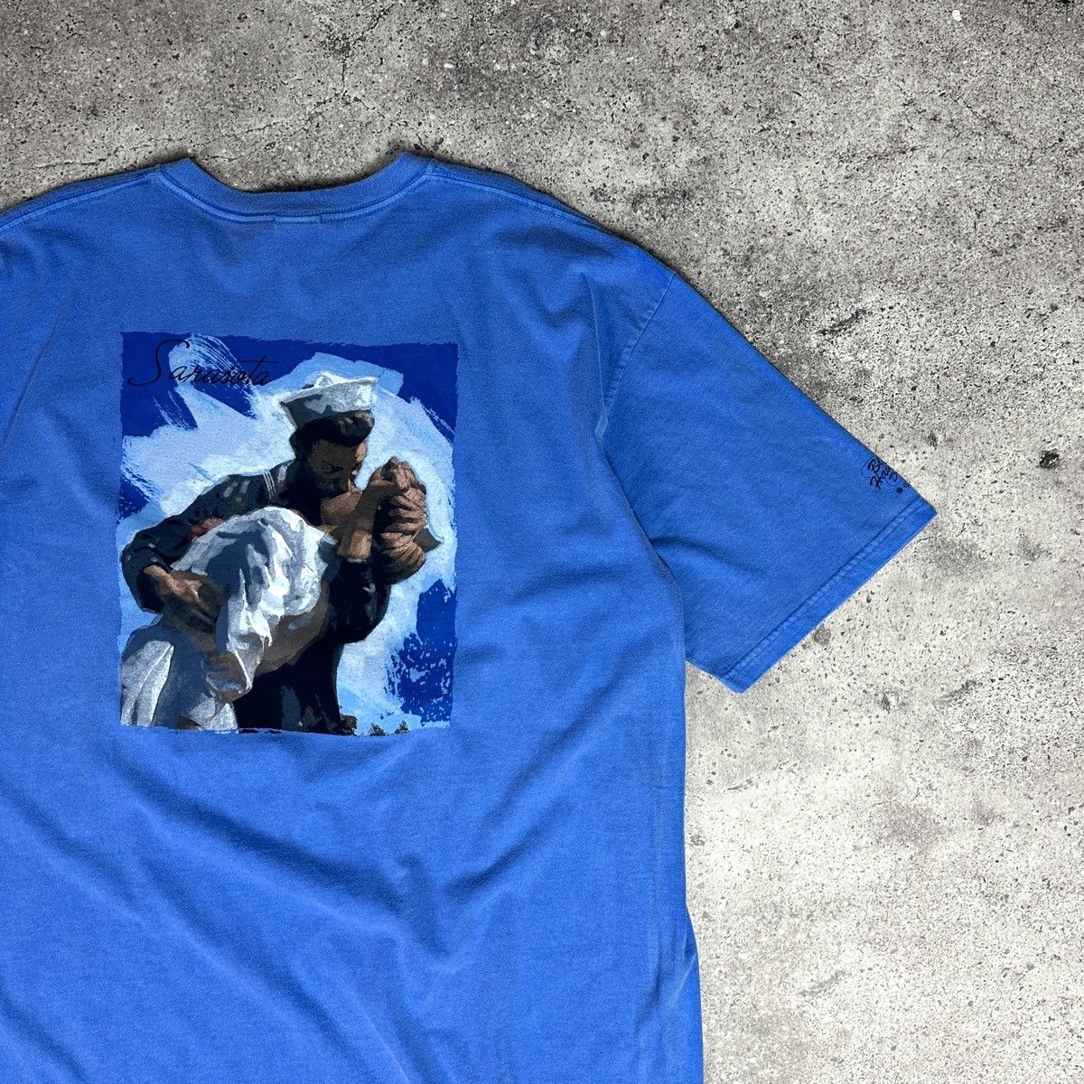 Vintage Vintage 90s Washed Crazy Shirts Sarasota Sailor kiss y2k tee Size US XXL / EU 58 / 5 - 3 Thumbnail