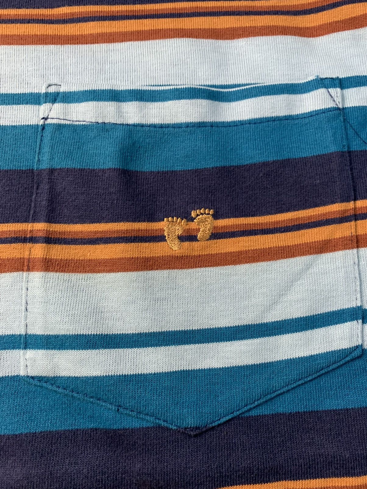 Hang Ten Vintage Hang Ten Striped Suffer / Skate Tee Size US L / EU 52-54 / 3 - 2 Thumbnail