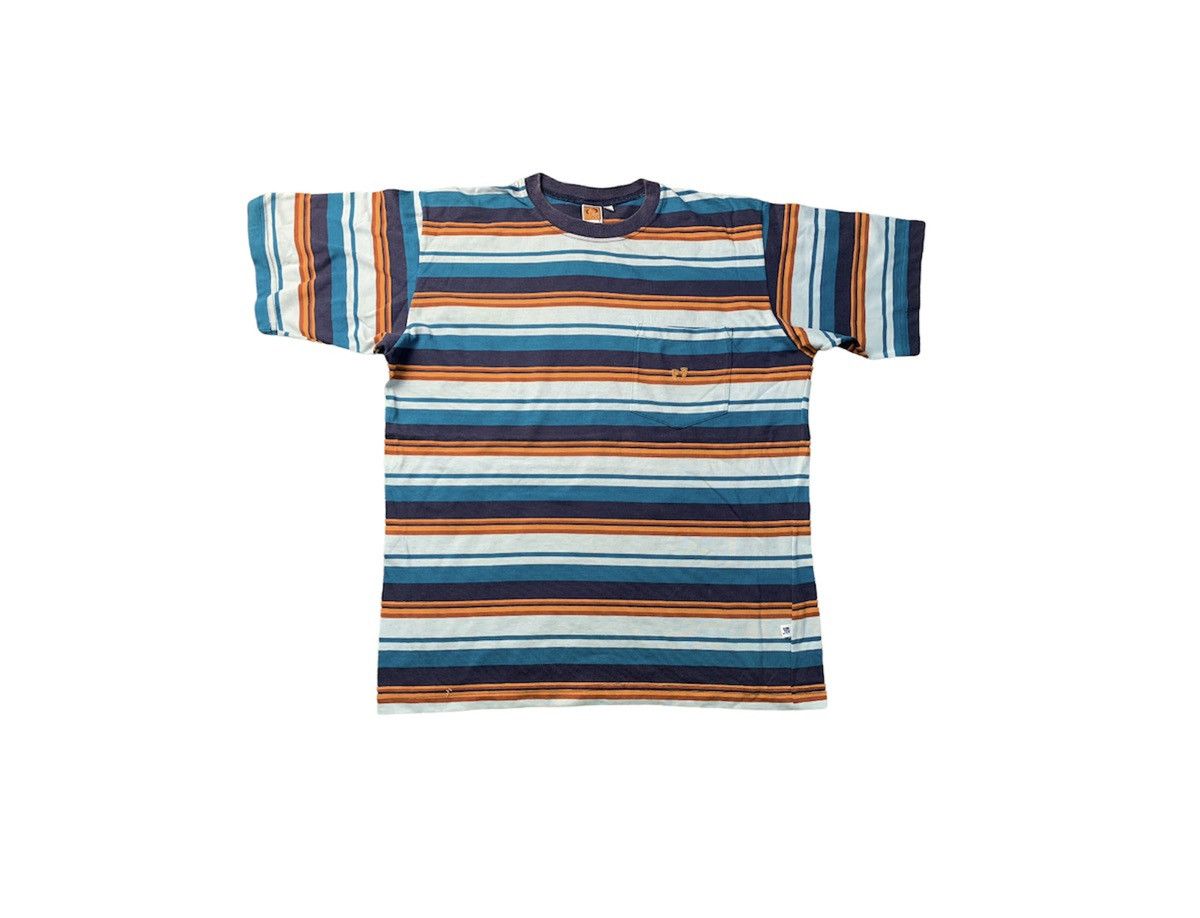 image of Vintage Hang Ten Striped Suffer / Skate Tee, Men's (Size Large)