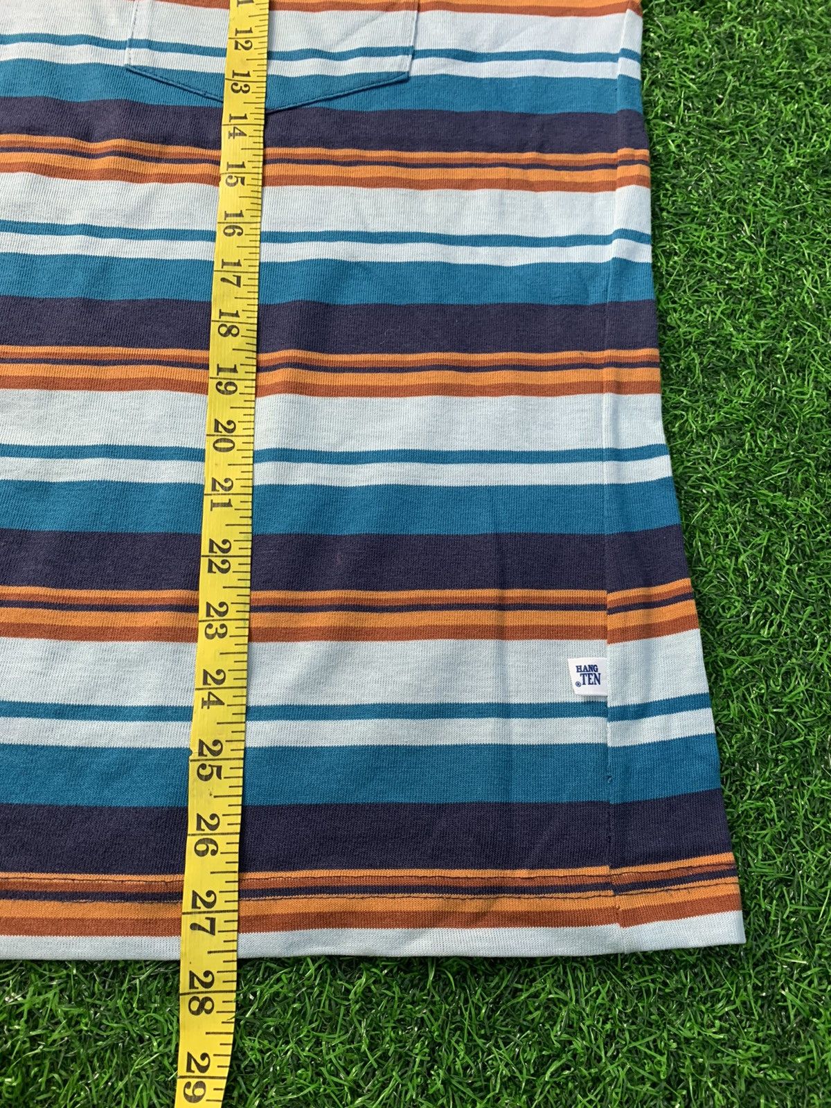 Hang Ten Vintage Hang Ten Striped Suffer / Skate Tee Size US L / EU 52-54 / 3 - 9 Thumbnail