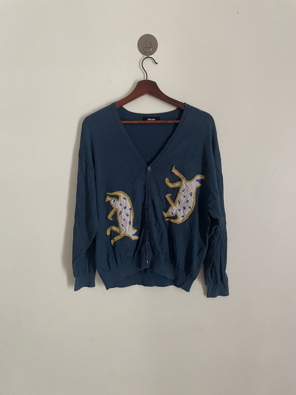 Ne-Net Ne-net Animal Cardigan Size US M / EU 48-50 / 2 - 1 Thumbnail