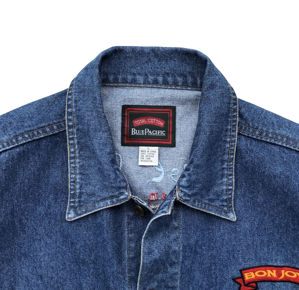 Bon Jovi Bon Jovi Blue Pacific These Days Japan 1996 Trucker Jacket Size US L / EU 52-54 / 3 - 6 Thumbnail