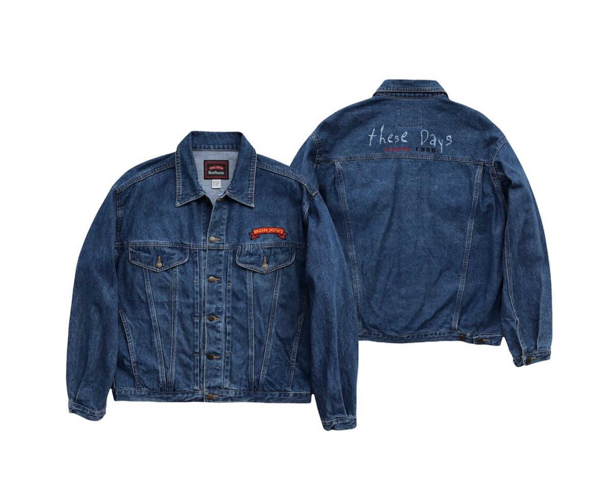 Bon Jovi Bon Jovi Blue Pacific These Days Japan 1996 Trucker Jacket Size US L / EU 52-54 / 3 - 2 Thumbnail