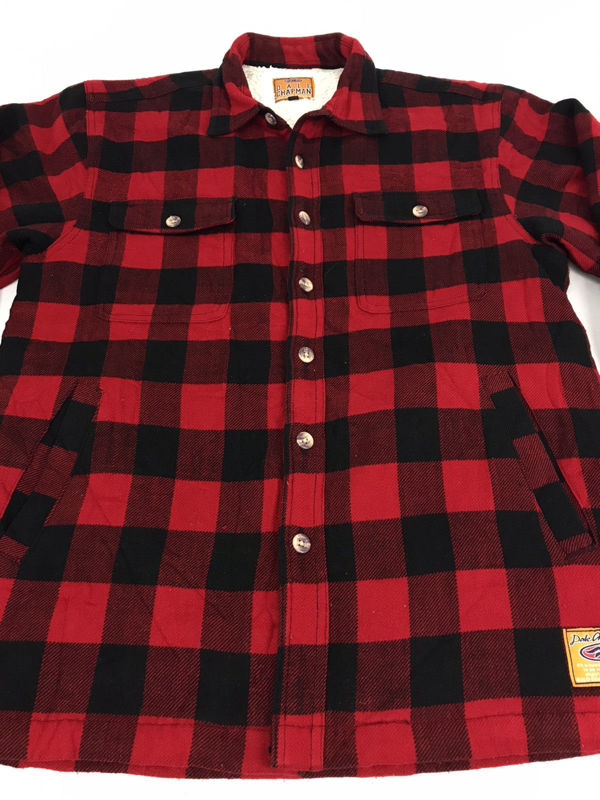 Flannel × Vintage Vintage Dale Chapman Flannel Plaid Check Sherpa Inner Size US M / EU 48-50 / 2 - 3 Thumbnail