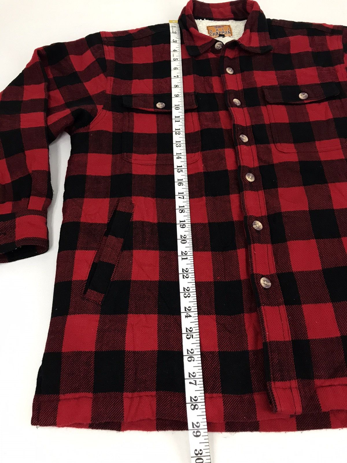 Flannel × Vintage Vintage Dale Chapman Flannel Plaid Check Sherpa Inner Size US M / EU 48-50 / 2 - 7 Thumbnail