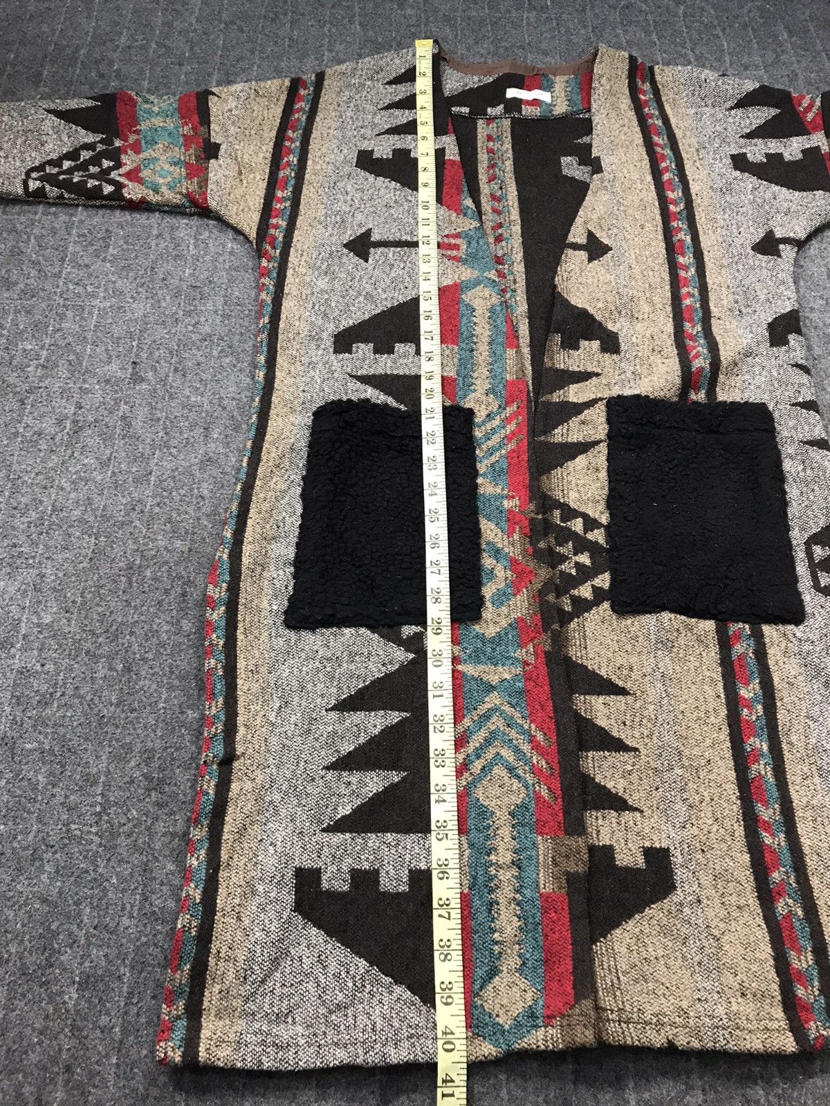 Vintage Japanese Brand Duffel Robe Jacket Navajo Aztec Ethic Design Size M / US 6-8 / IT 42-44 - 7 Thumbnail