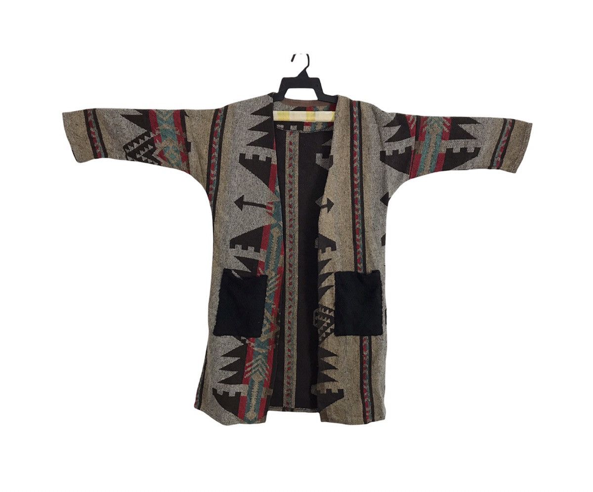 Vintage Japanese Brand Duffel Robe Jacket Navajo Aztec Ethic Design Size M / US 6-8 / IT 42-44 - 1 Thumbnail