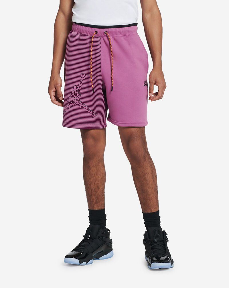 Nike Purple Jumpman Fleece Shorts Grailed