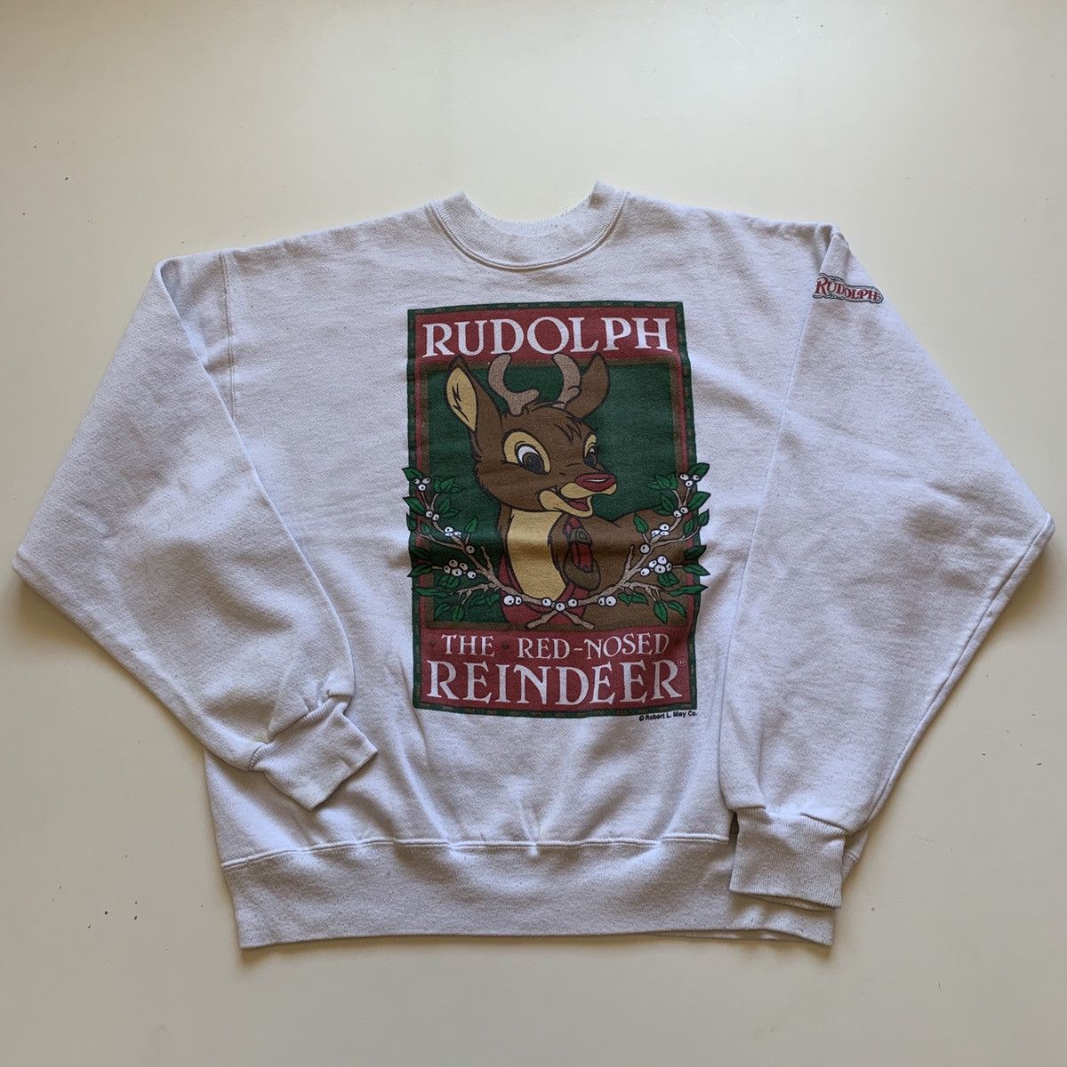 Disney Vintage 1990s Rudolph The Red Nose Reindeer Graphic Crewneck Size US M / EU 48-50 / 2 - 1 Thumbnail