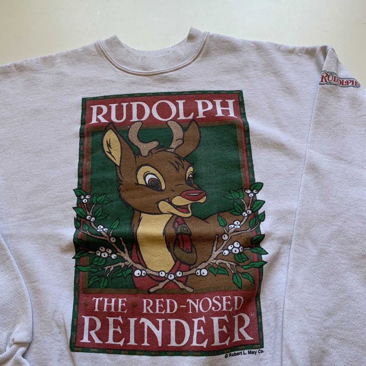 Disney Vintage 1990s Rudolph The Red Nose Reindeer Graphic Crewneck Size US M / EU 48-50 / 2 - 2 Thumbnail