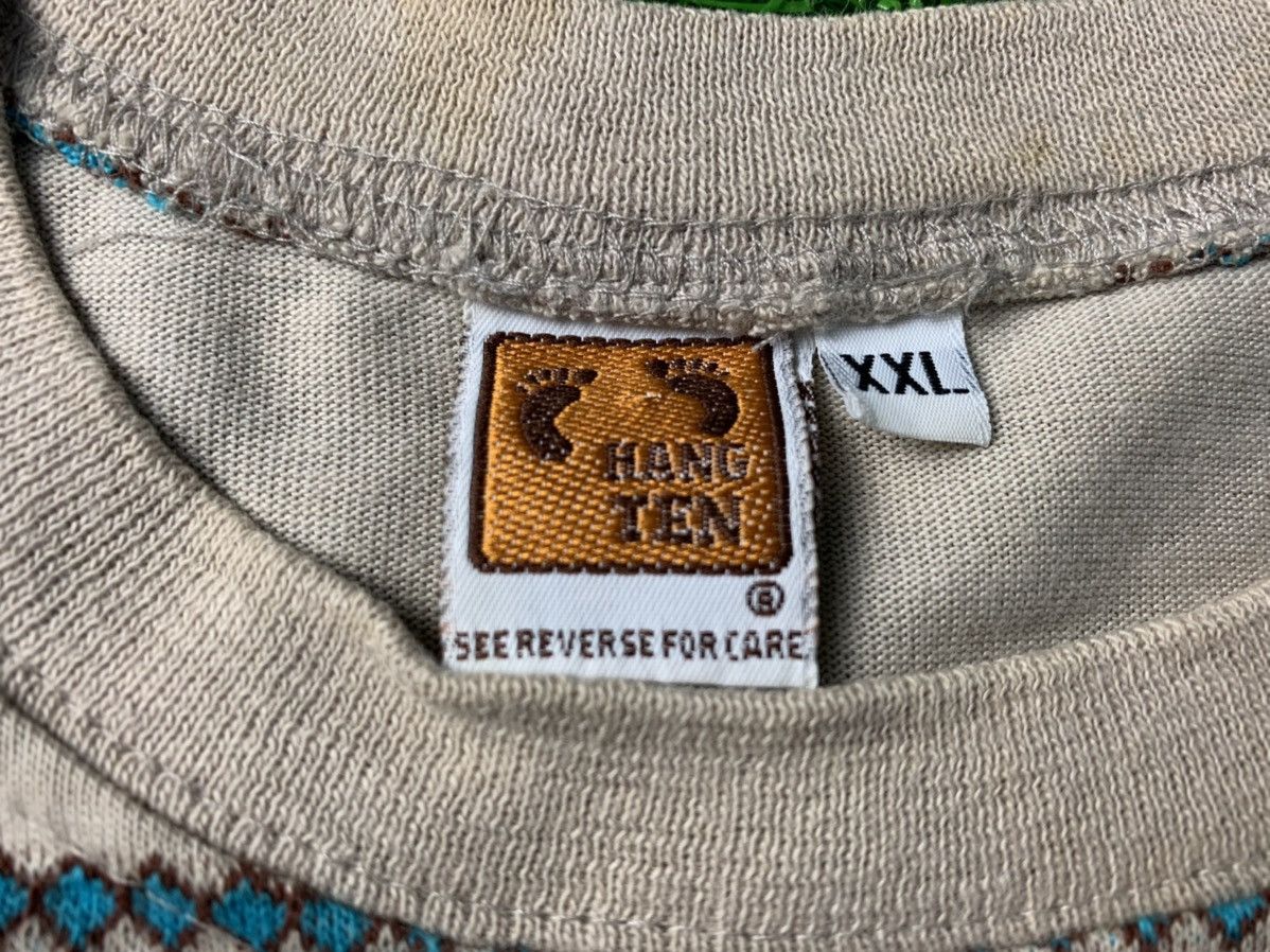 Hang Ten RARE fit XL Vintage 80s Hang Ten Orange Label USA Striped Size US XL / EU 56 / 4 - 3 Thumbnail