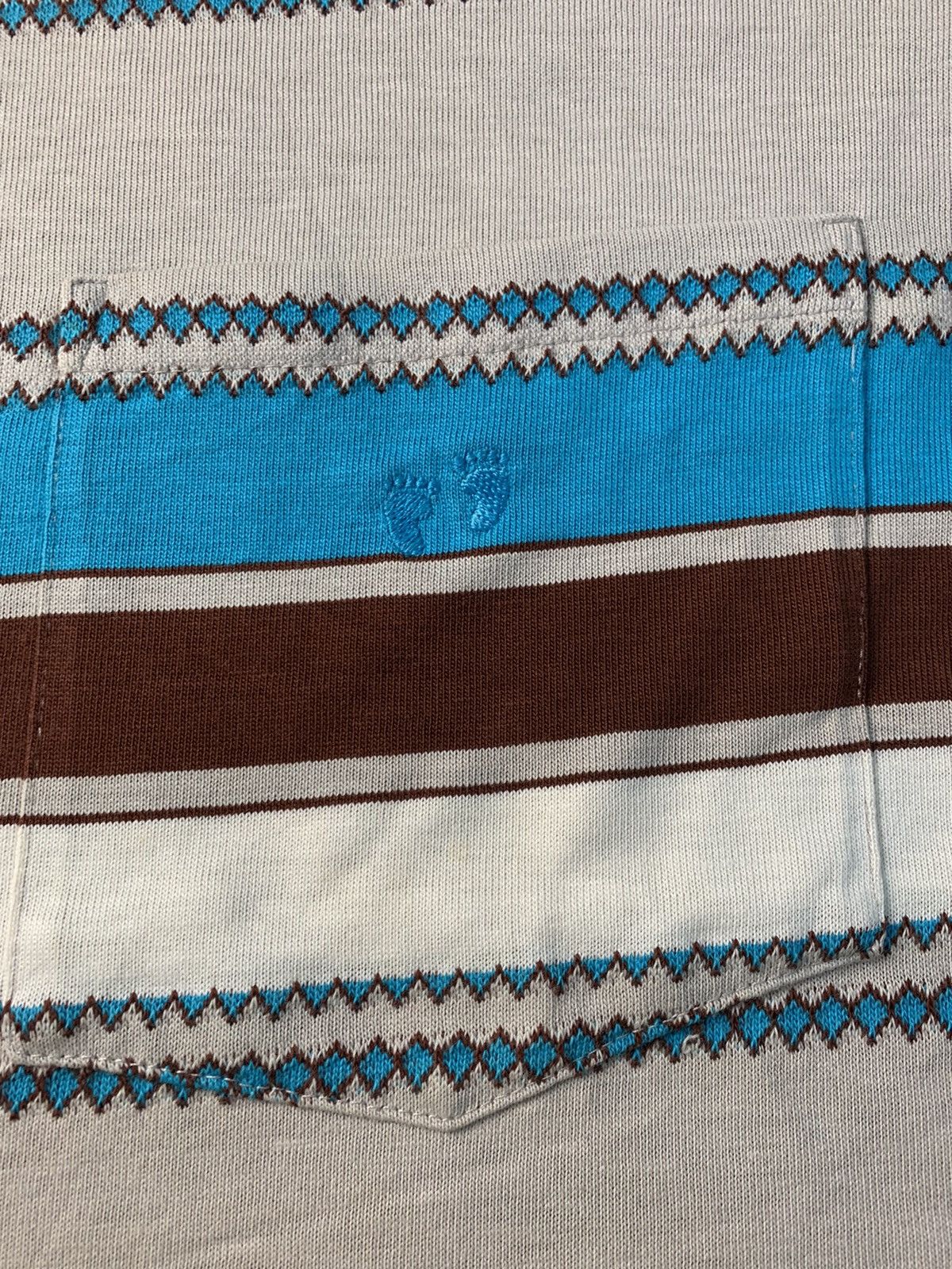 Hang Ten RARE fit XL Vintage 80s Hang Ten Orange Label USA Striped Size US XL / EU 56 / 4 - 2 Thumbnail