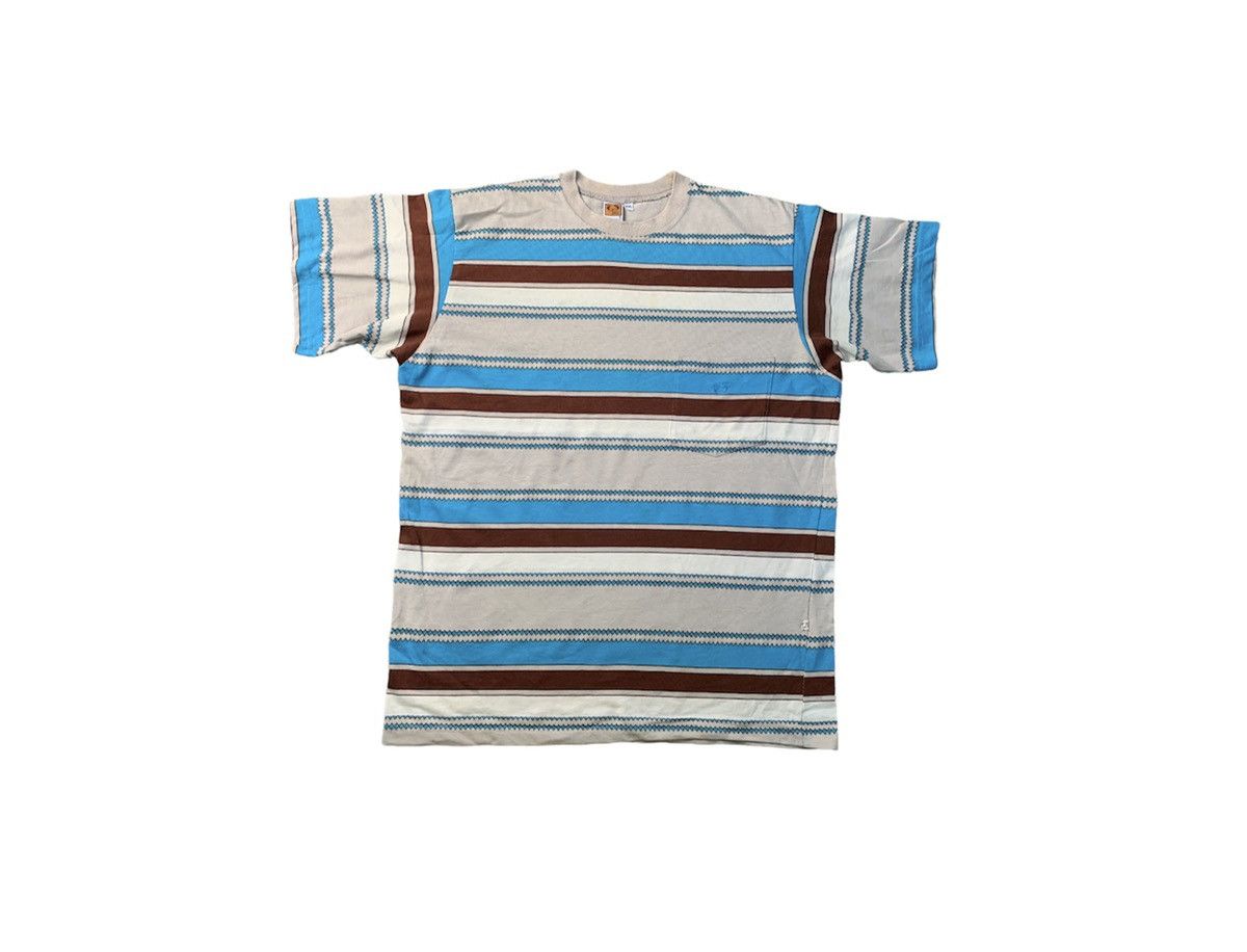 Hang Ten RARE fit XL Vintage 80s Hang Ten Orange Label USA Striped Size US XL / EU 56 / 4 - 1 Thumbnail
