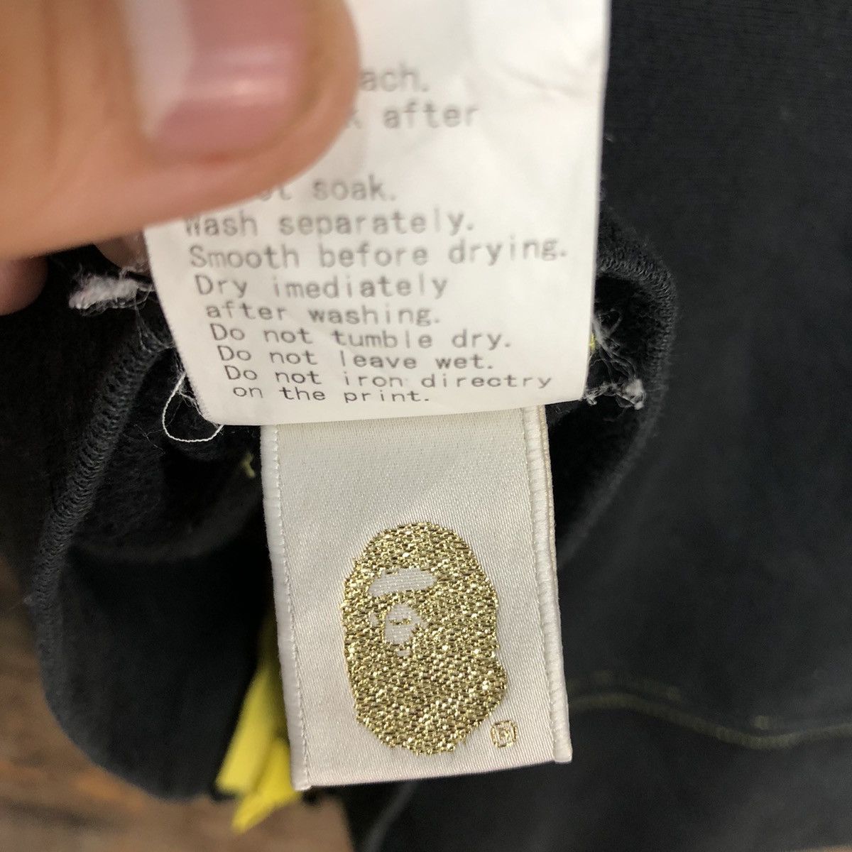 Bape DL Bathing Ape BAPE Contrast Stitch Zip Hoodie #3183 Size XS / US 0-2 / IT 36-38 - 7 Thumbnail