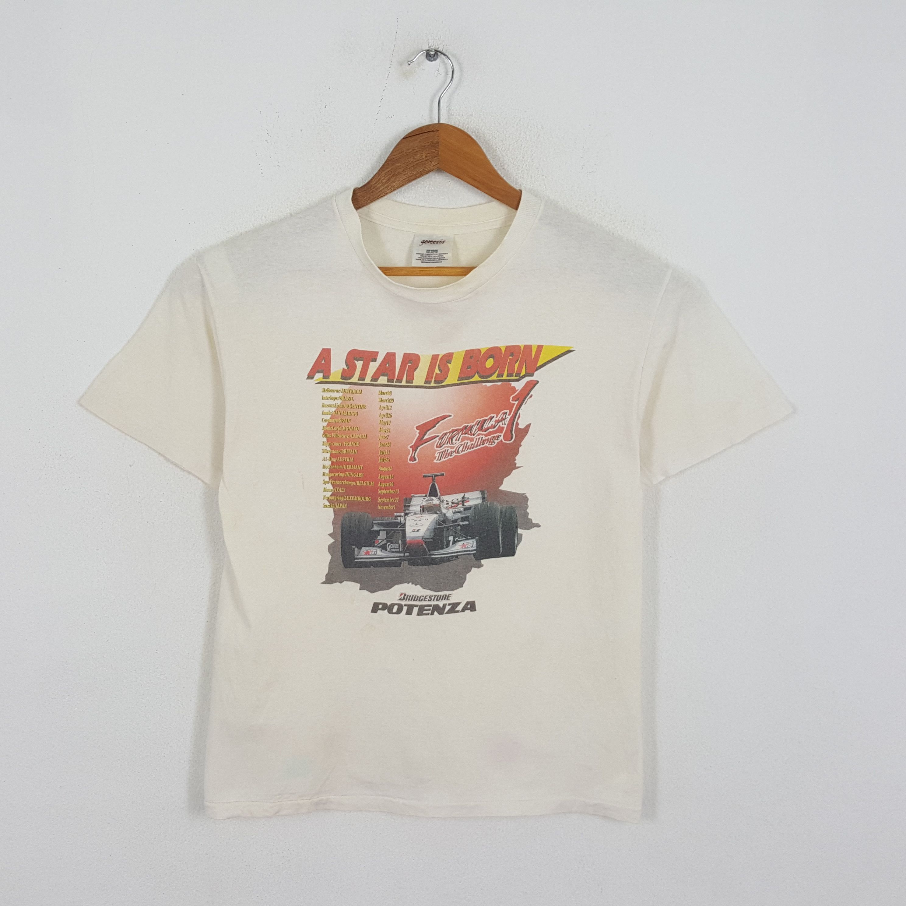 Vintage FORMULA 1 BRIDGESTONE POTENZA Racing T-Shirts