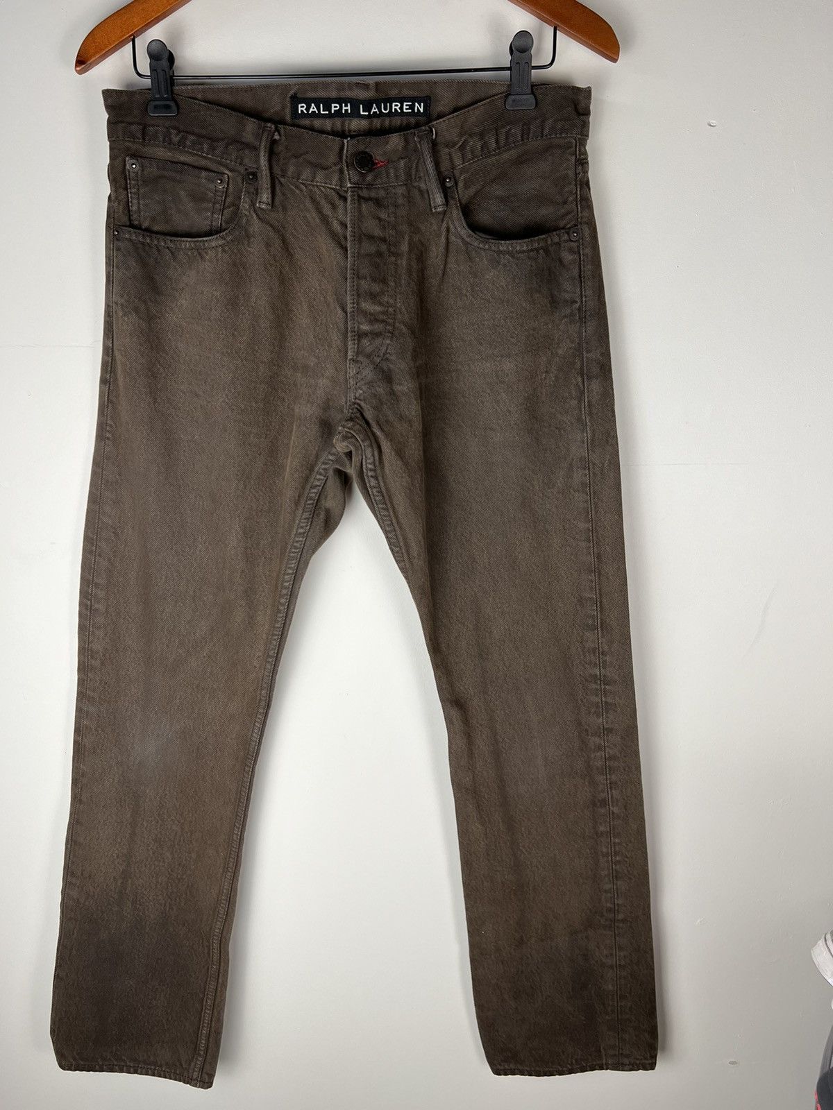 Ralph Lauren × Ralph Lauren Black Label Ralph Lauren Black Label Brown Straight Denim Jeans Size US 30 / EU 46 - 1 Thumbnail