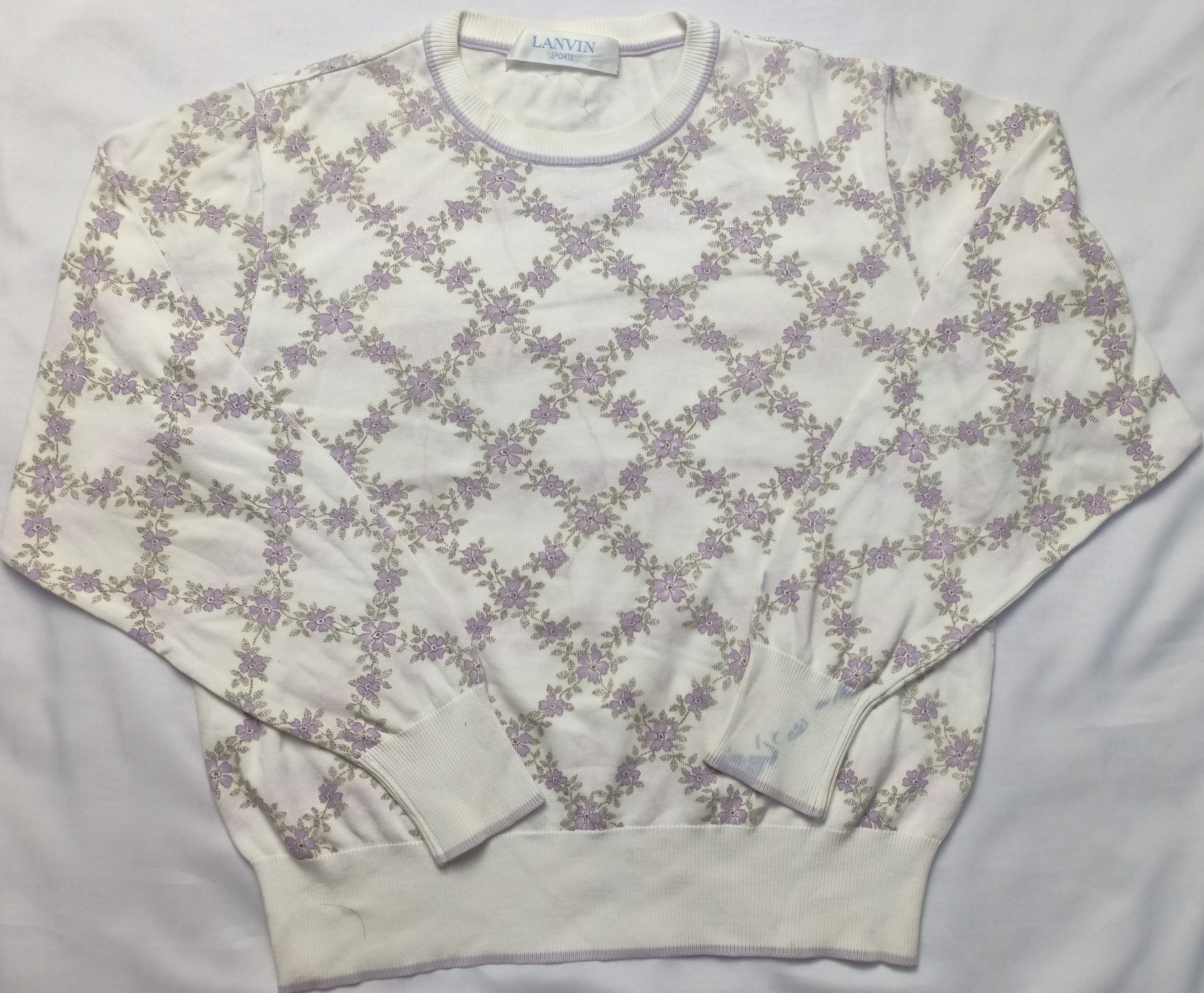 Lanvin LANVIN Sport Shirt Flower Art Sweatshirt Size M / US 6-8 / IT 42-44 - 2 Thumbnail