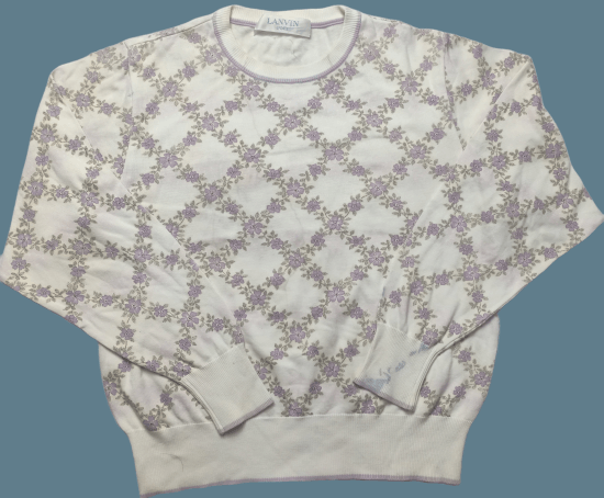 Lanvin LANVIN Sport Shirt Flower Art Sweatshirt Size M / US 6-8 / IT 42-44 - 1 Thumbnail