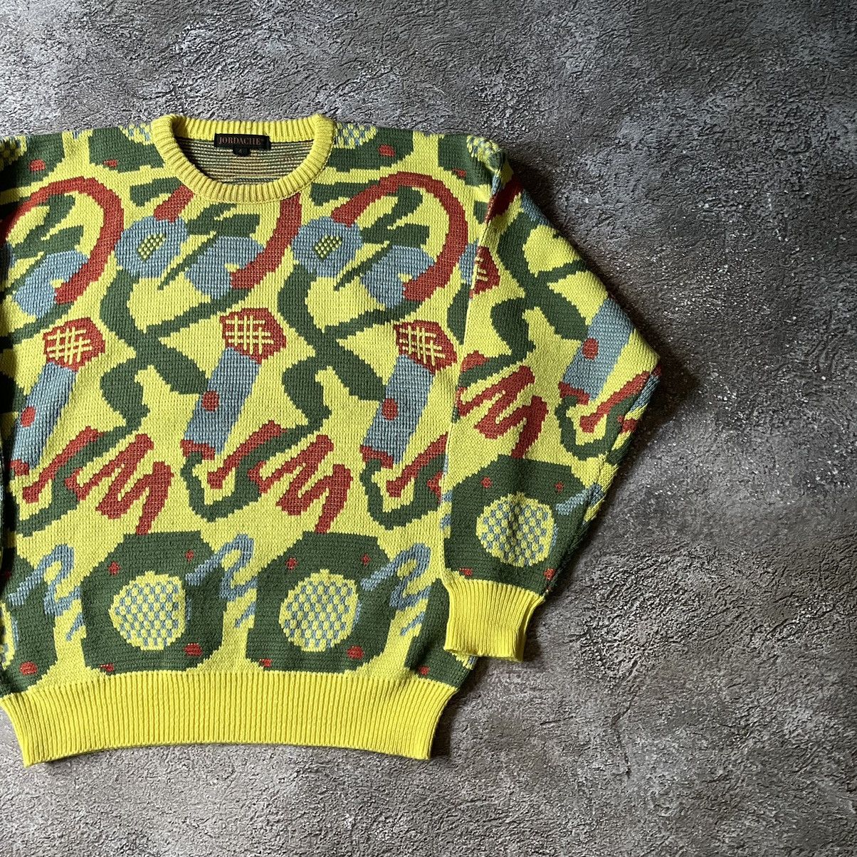 Vintage Vintage Y2K Abstract All Over Print Sweater Knit Skate M Size US M / EU 48-50 / 2 - 3 Thumbnail