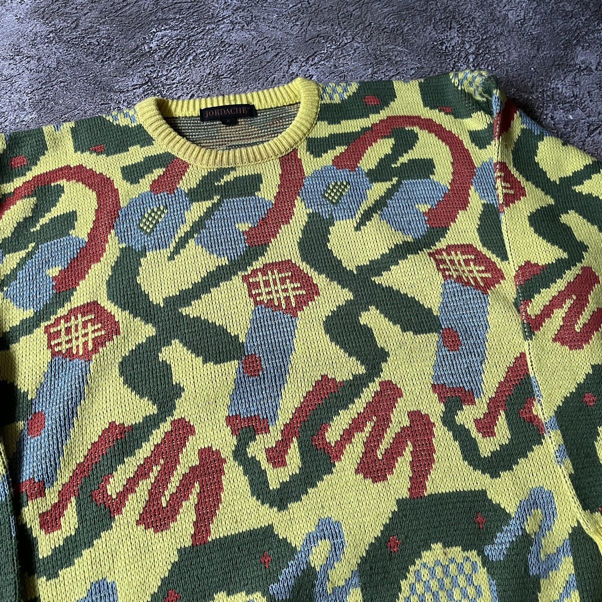 Vintage Vintage Y2K Abstract All Over Print Sweater Knit Skate M Size US M / EU 48-50 / 2 - 5 Thumbnail