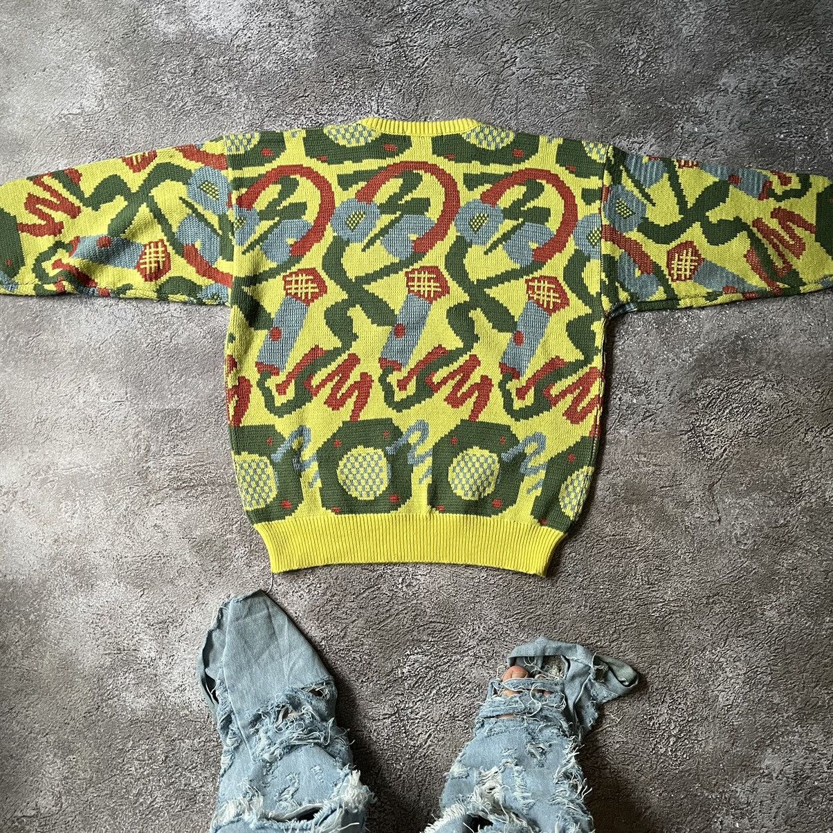 Vintage Vintage Y2K Abstract All Over Print Sweater Knit Skate M Size US M / EU 48-50 / 2 - 7 Thumbnail