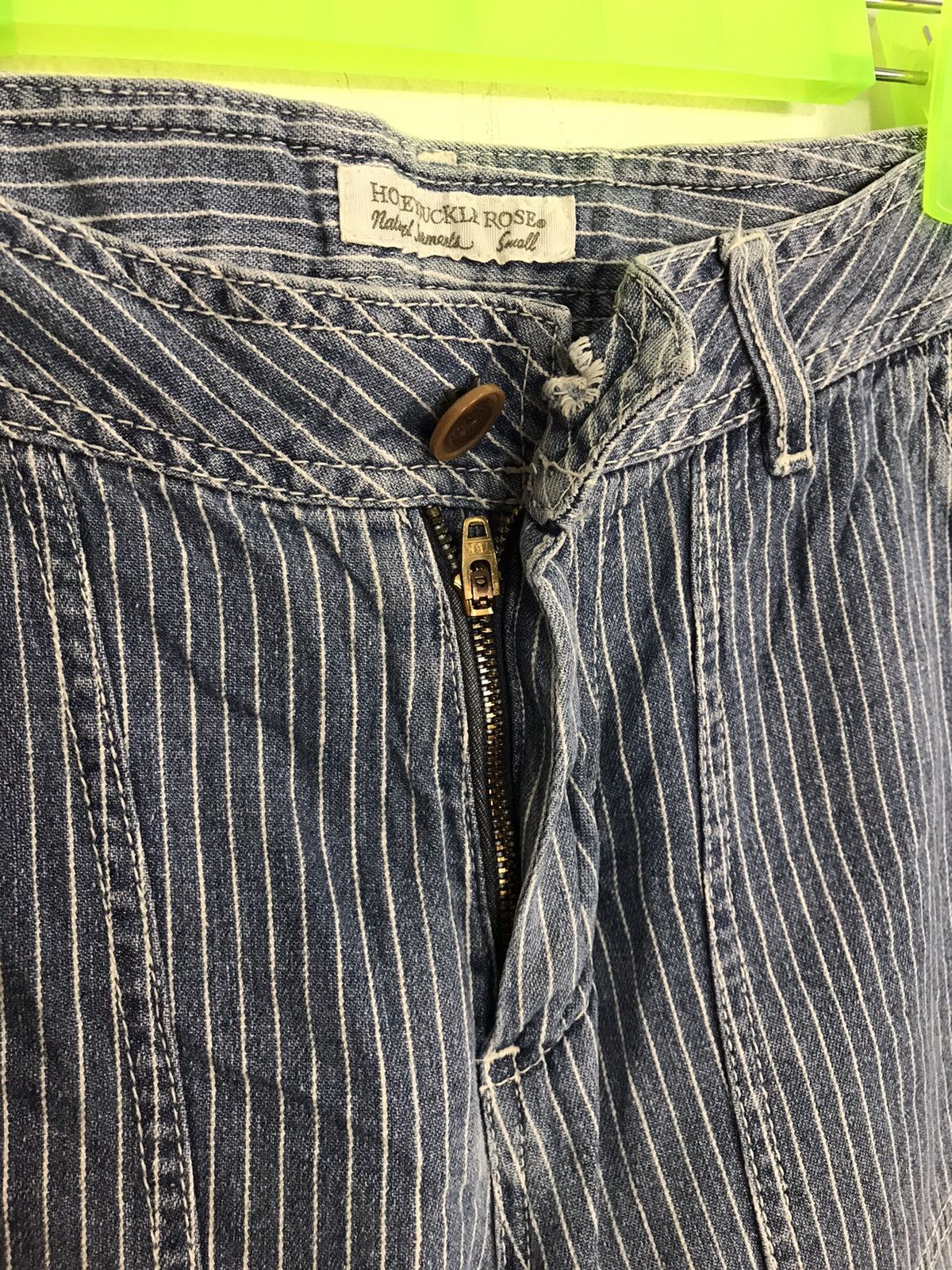Japanese Brand × Vintage Hickory Honey Suckle Rose Bushpant Carpenter Buckle Jeans Size US 29 - 3 Thumbnail