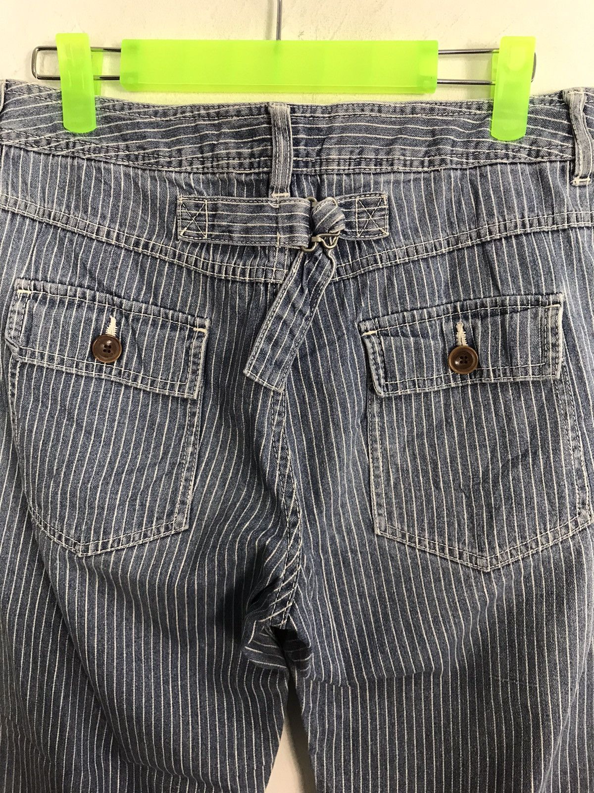 Japanese Brand × Vintage Hickory Honey Suckle Rose Bushpant Carpenter Buckle Jeans Size US 29 - 4 Thumbnail