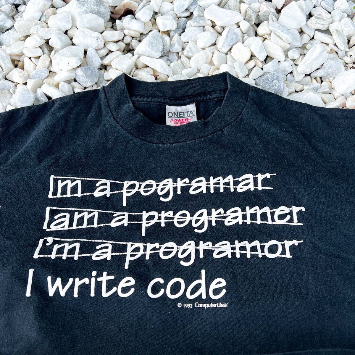 Vintage Vintage 90s Programmer Humor Funny “I write code” Tee Size US L / EU 52-54 / 3 - 2 Thumbnail