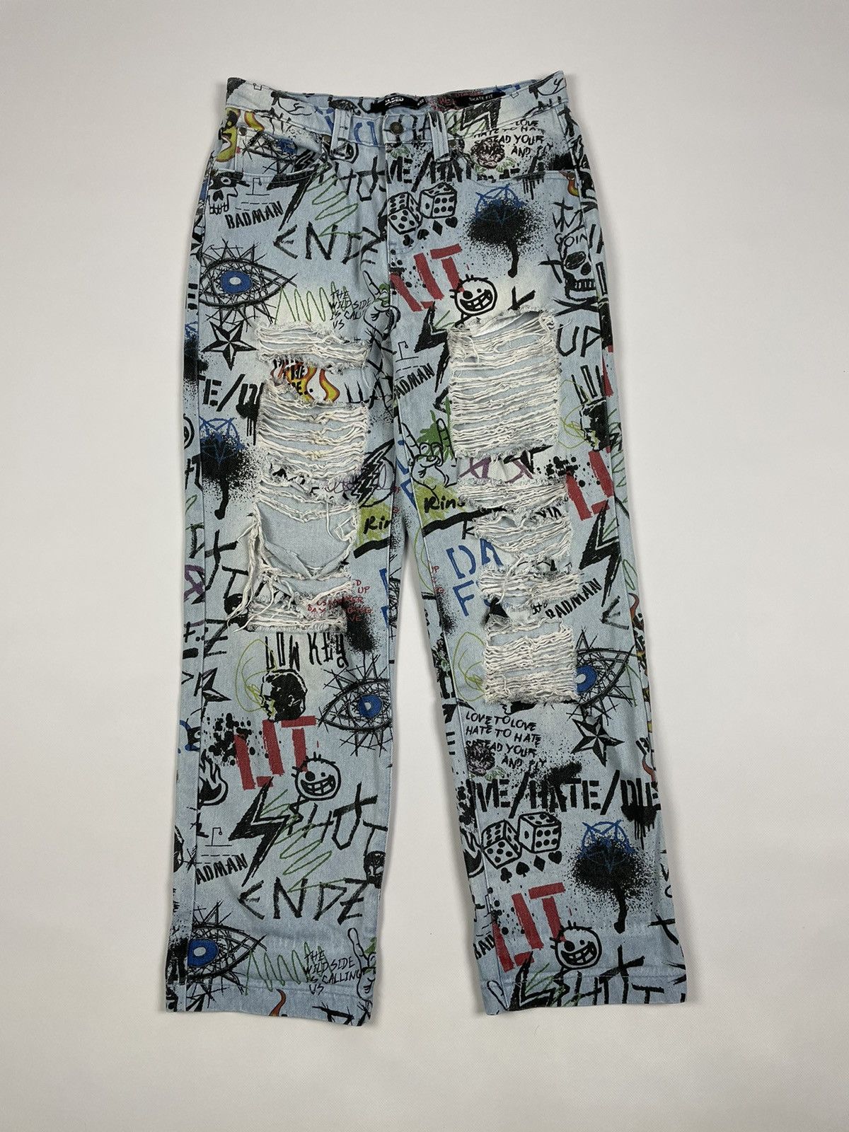 Jaded London × Streetwear Jaded London Ripped Printed