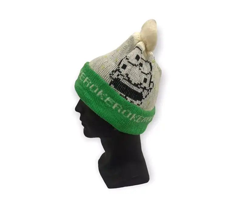 Japanese Brand BIG Logo Frog Bobble Cartoon Beanie Hat