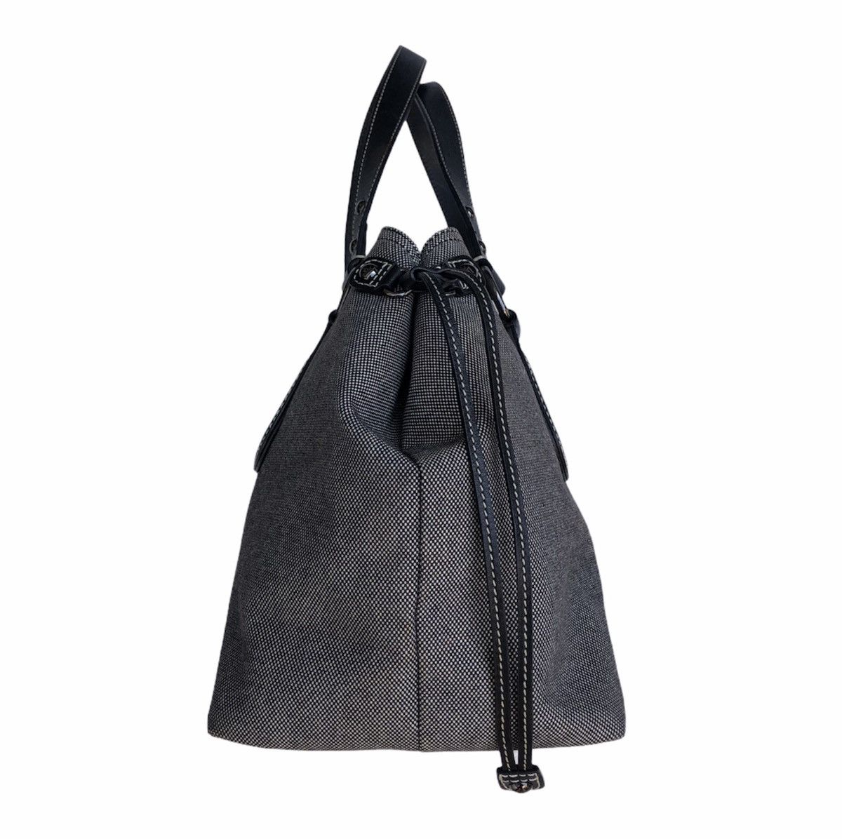 Burberry Burberry Blue Label Canvas Tote Bag With Leather Trim Size ONE SIZE - 3 Thumbnail