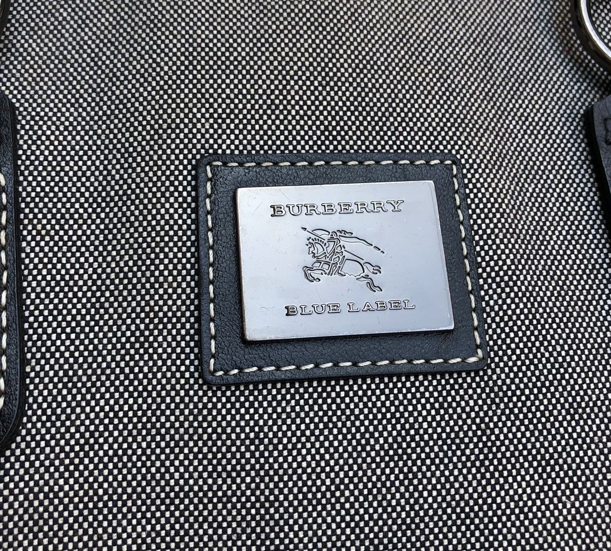 Burberry Burberry Blue Label Canvas Tote Bag With Leather Trim Size ONE SIZE - 4 Thumbnail