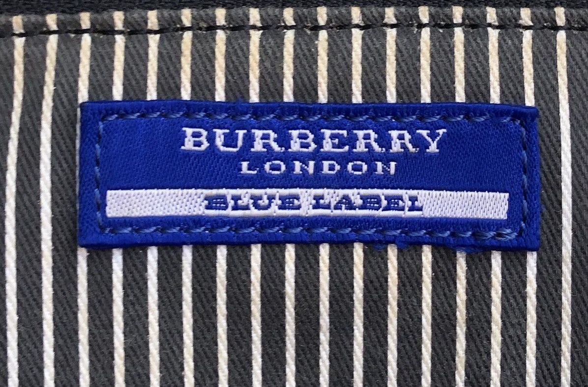 Burberry Burberry Blue Label Canvas Tote Bag With Leather Trim Size ONE SIZE - 17 Thumbnail
