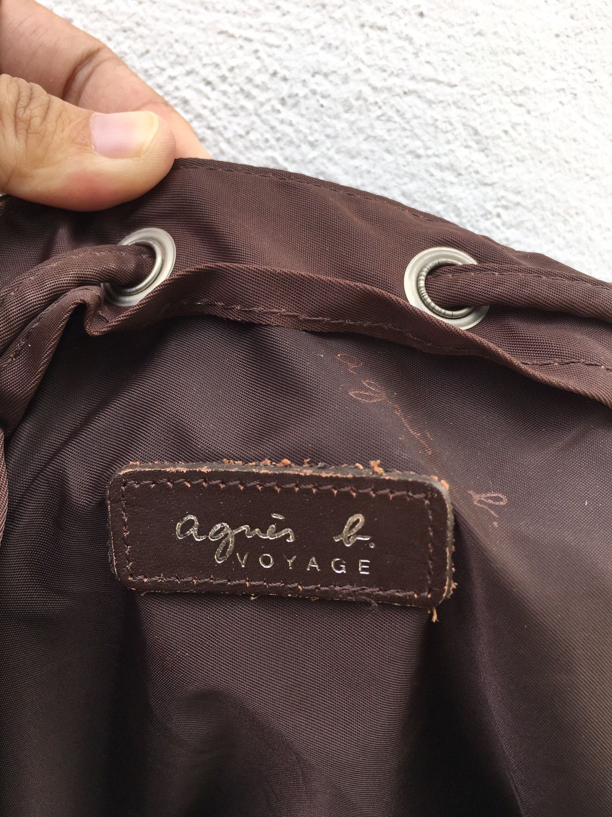 agnes b. VINTAGE AGNES B. Nylon Rucksack Bagpack Size ONE SIZE - 12 Thumbnail