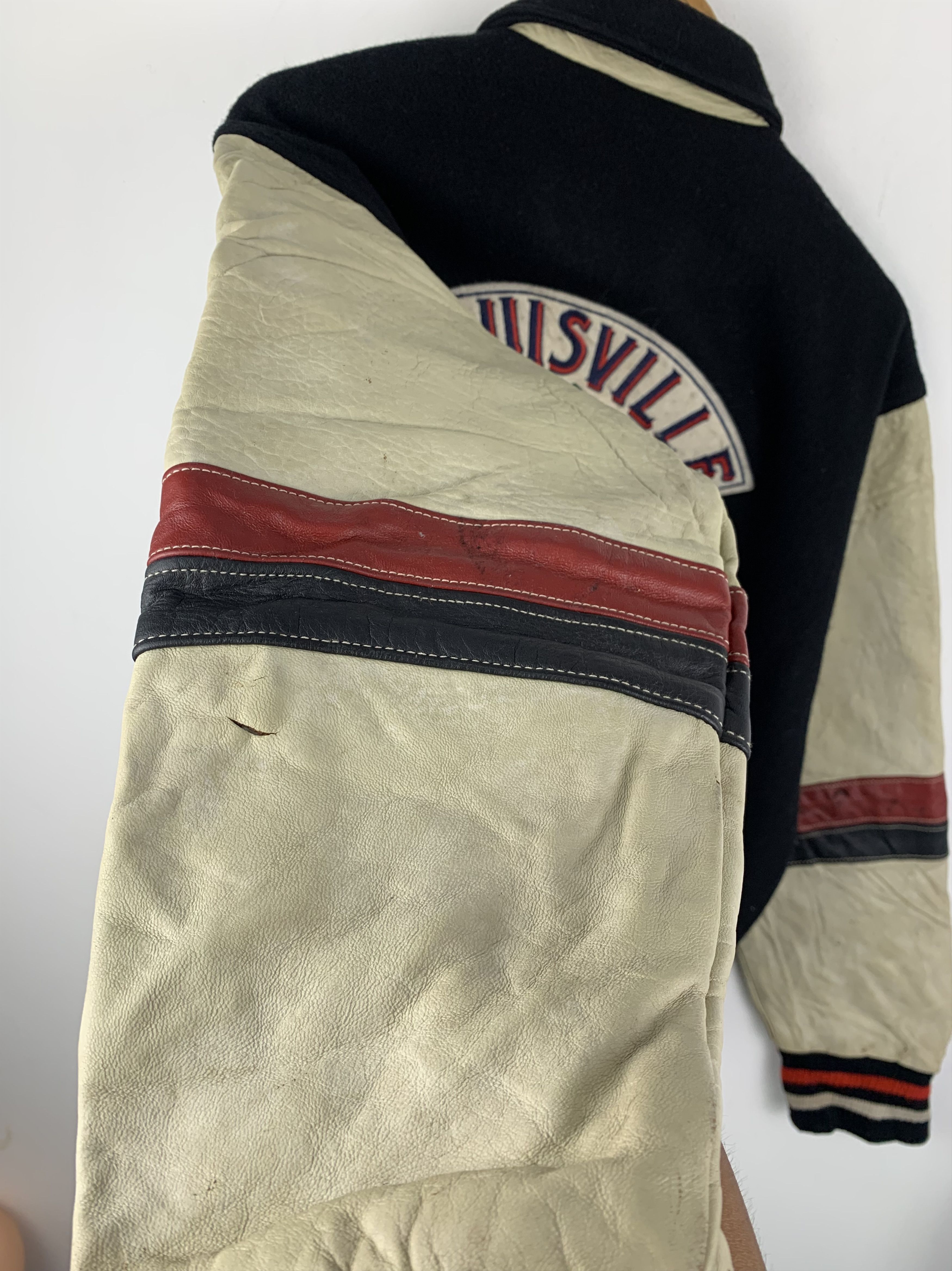 Louisville Slugger 80s Louisville Slugger Baseball Leather Varsity Jacket V0514 Size US S / EU 44-46 / 1 - 21 Thumbnail