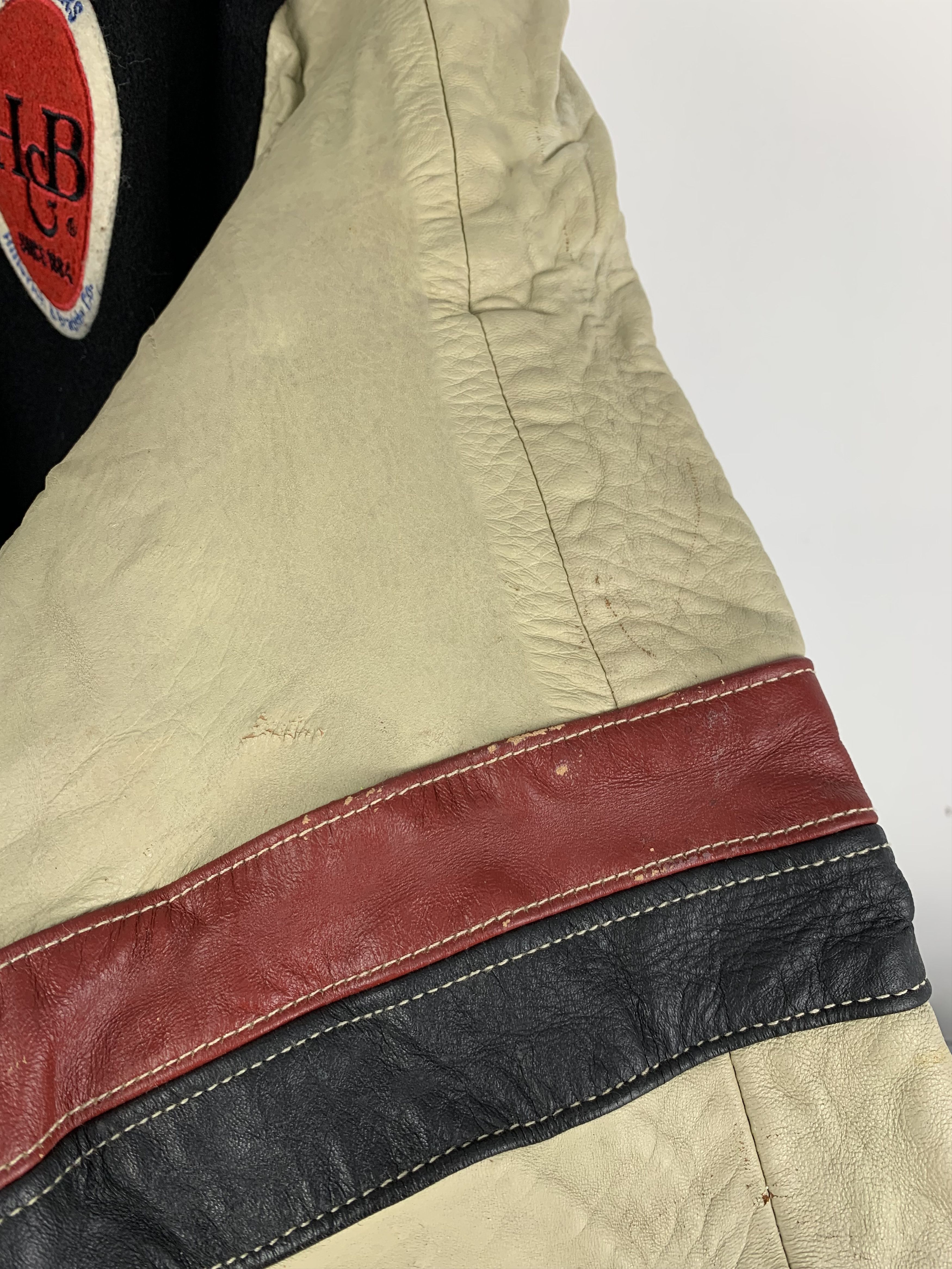 Louisville Slugger 80s Louisville Slugger Baseball Leather Varsity Jacket V0514 Size US S / EU 44-46 / 1 - 9 Thumbnail