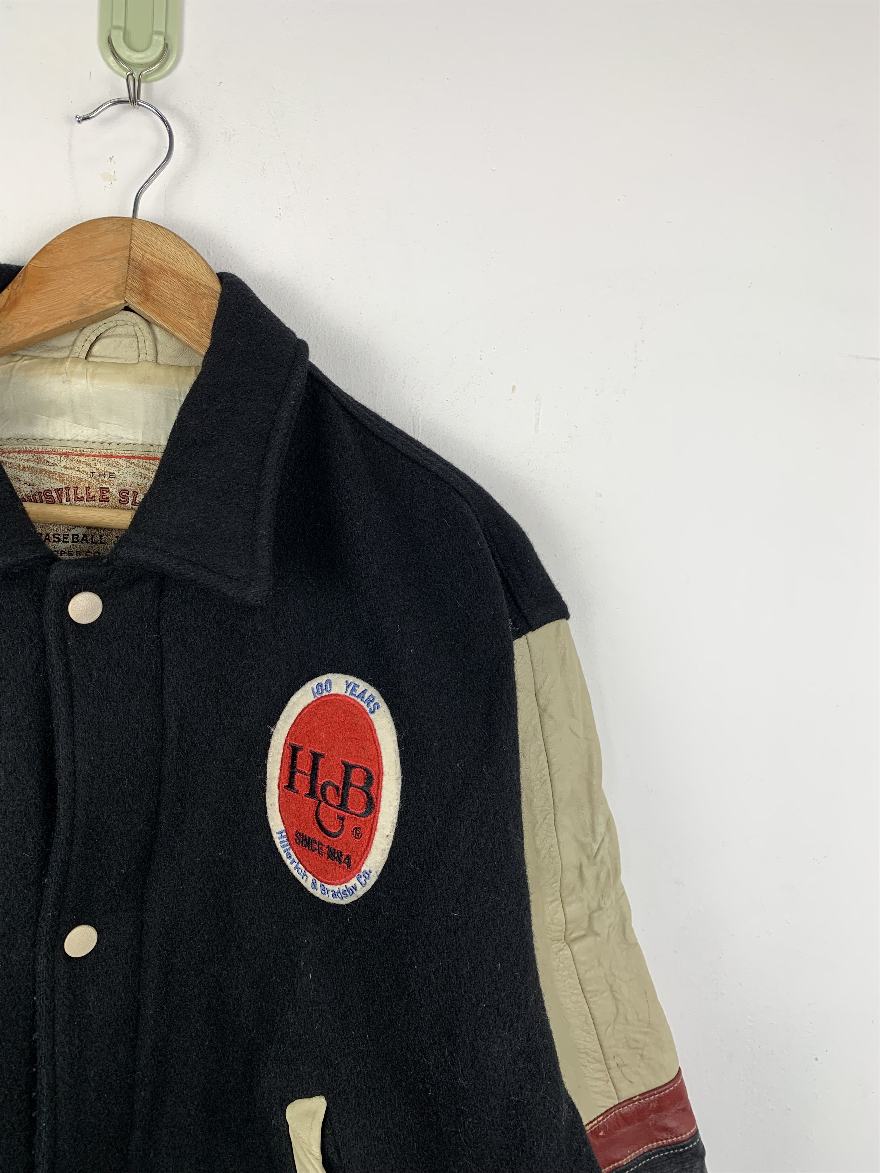 Louisville Slugger 80s Louisville Slugger Baseball Leather Varsity Jacket V0514 Size US S / EU 44-46 / 1 - 6 Thumbnail