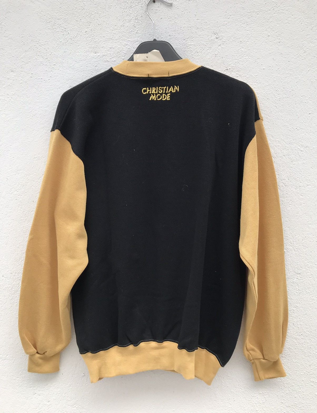 Designer Vintage Christian Mode Sweatshirt Big Logo Embroidered Size US M / EU 48-50 / 2 - 4 Thumbnail