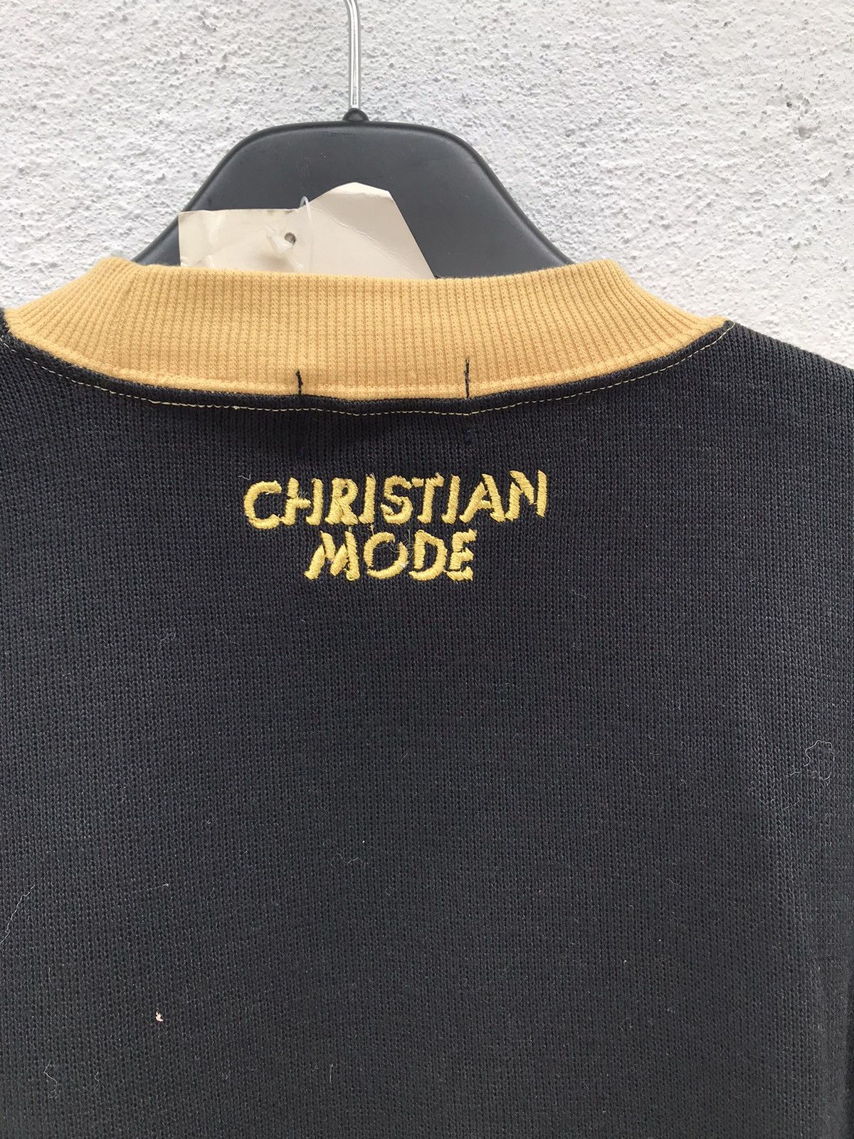 Designer Vintage Christian Mode Sweatshirt Big Logo Embroidered Size US M / EU 48-50 / 2 - 5 Thumbnail
