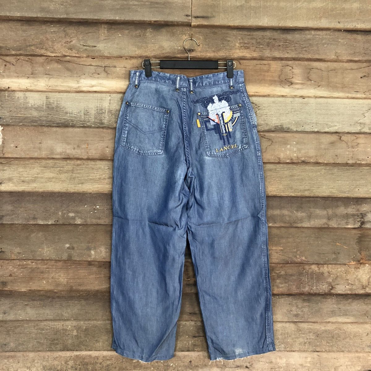 Lancel D Lancel vintage Blue Denim Jeans Pants #c1155 Size US 29 - 1 Thumbnail
