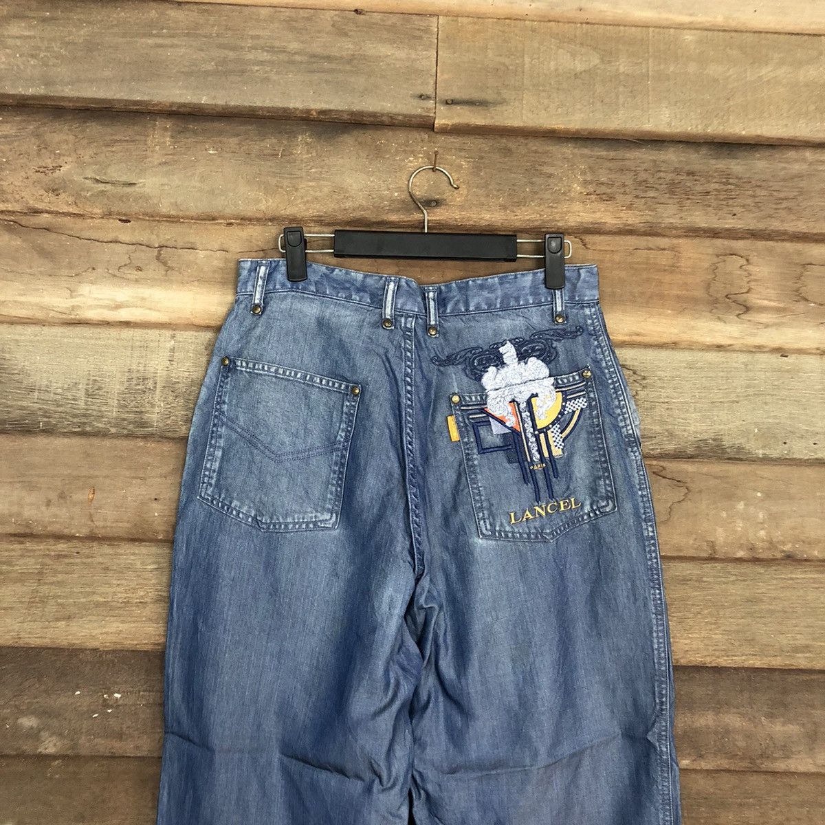Lancel D Lancel vintage Blue Denim Jeans Pants #c1155 Size US 29 - 2 Thumbnail