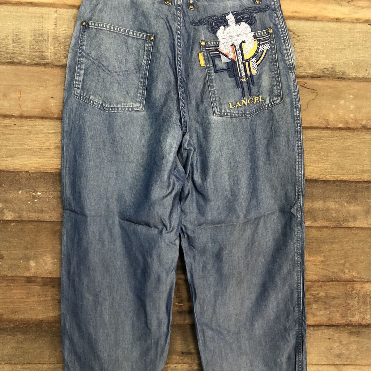 Lancel D Lancel vintage Blue Denim Jeans Pants #c1155 Size US 29 - 4 Thumbnail