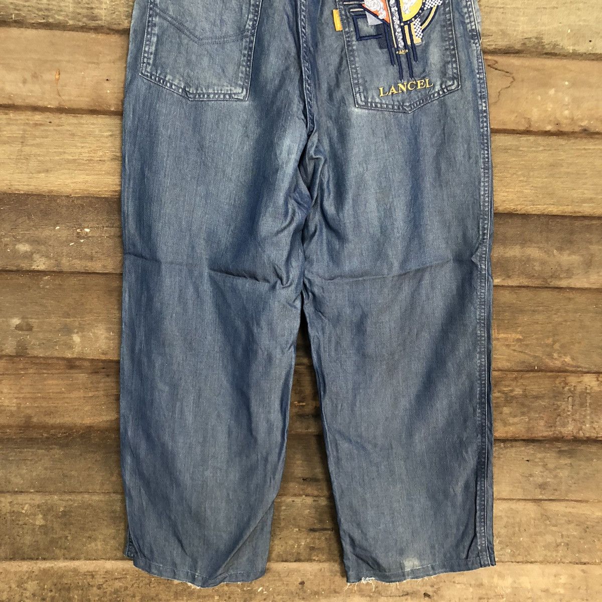 Lancel D Lancel vintage Blue Denim Jeans Pants #c1155 Size US 29 - 3 Thumbnail
