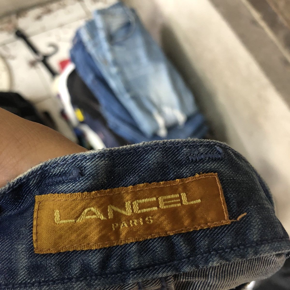 Lancel D Lancel vintage Blue Denim Jeans Pants #c1155 Size US 29 - 6 Thumbnail
