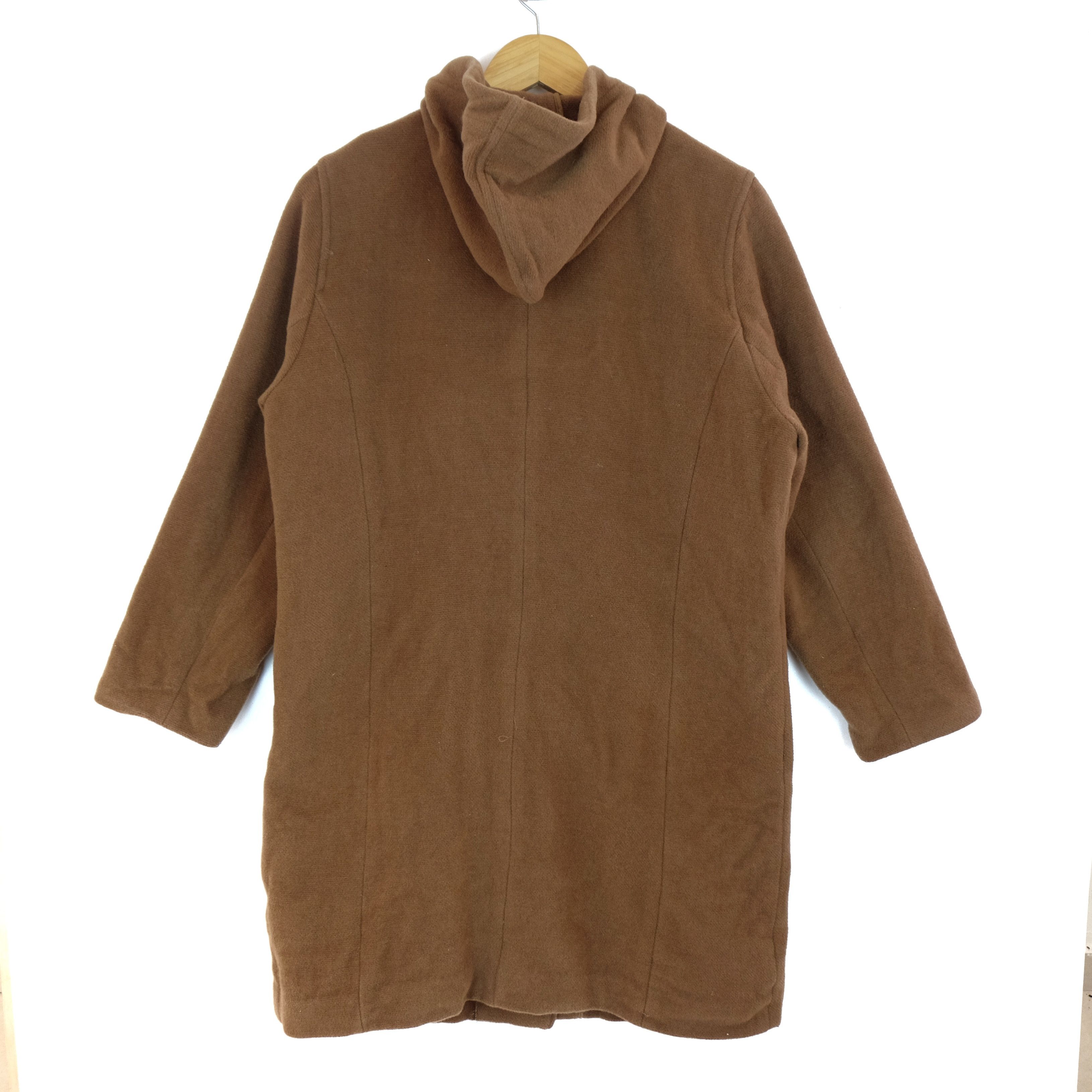 McGregor Vintage 90's MCGREGOR Trench Long Coat Wool Jacket Hoodie Size L / US 10 / IT 46 - 8 Thumbnail