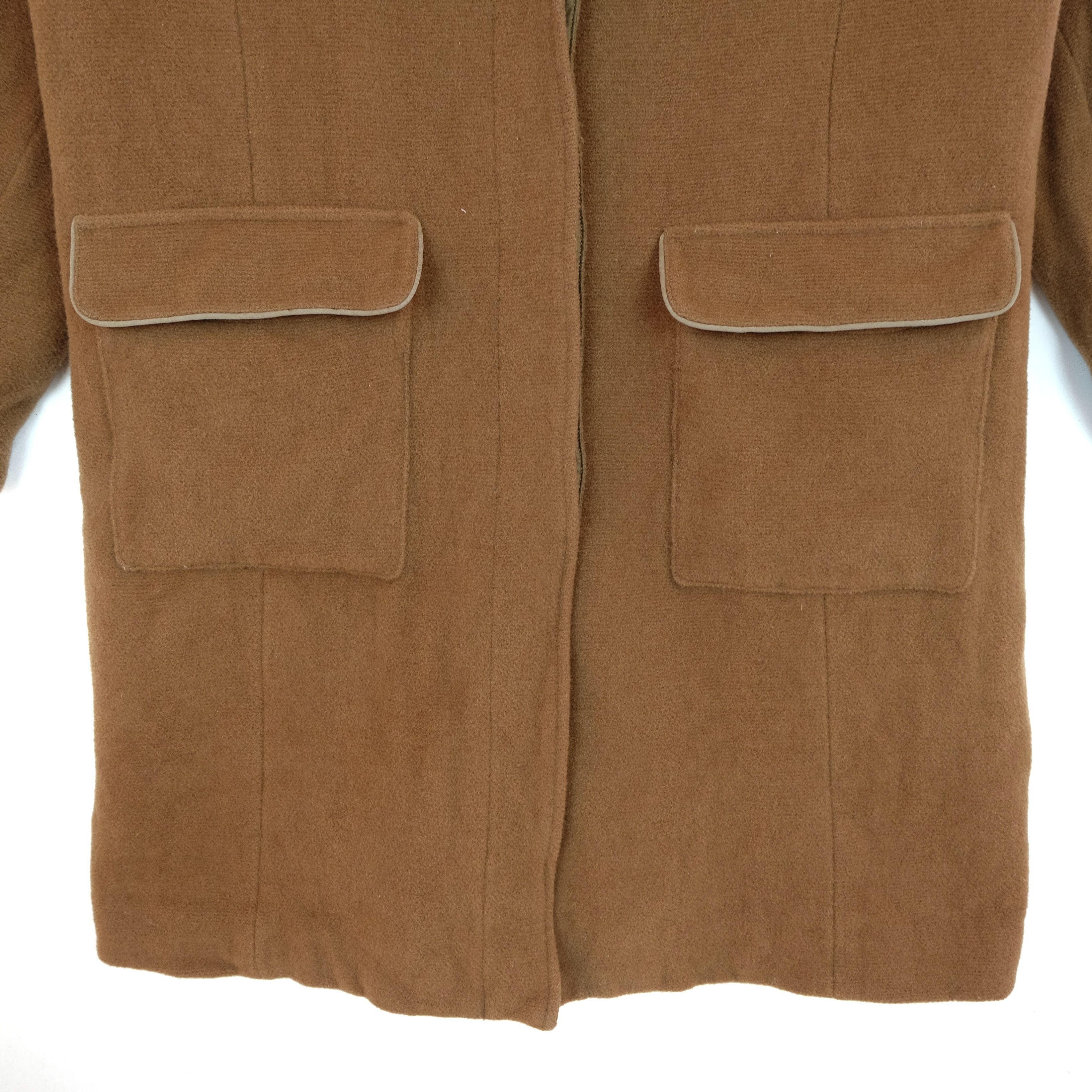 McGregor Vintage 90's MCGREGOR Trench Long Coat Wool Jacket Hoodie Size L / US 10 / IT 46 - 5 Thumbnail