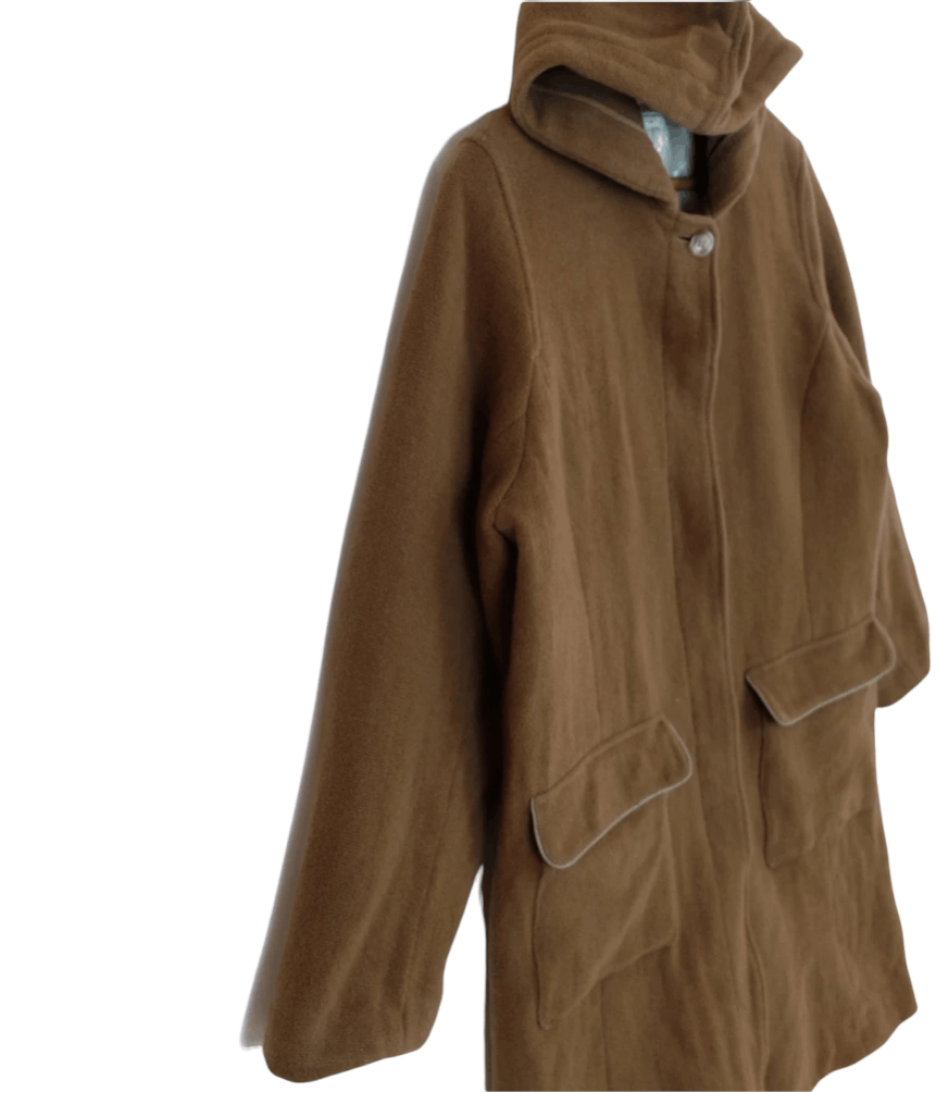 McGregor Vintage 90's MCGREGOR Trench Long Coat Wool Jacket Hoodie Size L / US 10 / IT 46 - 7 Thumbnail