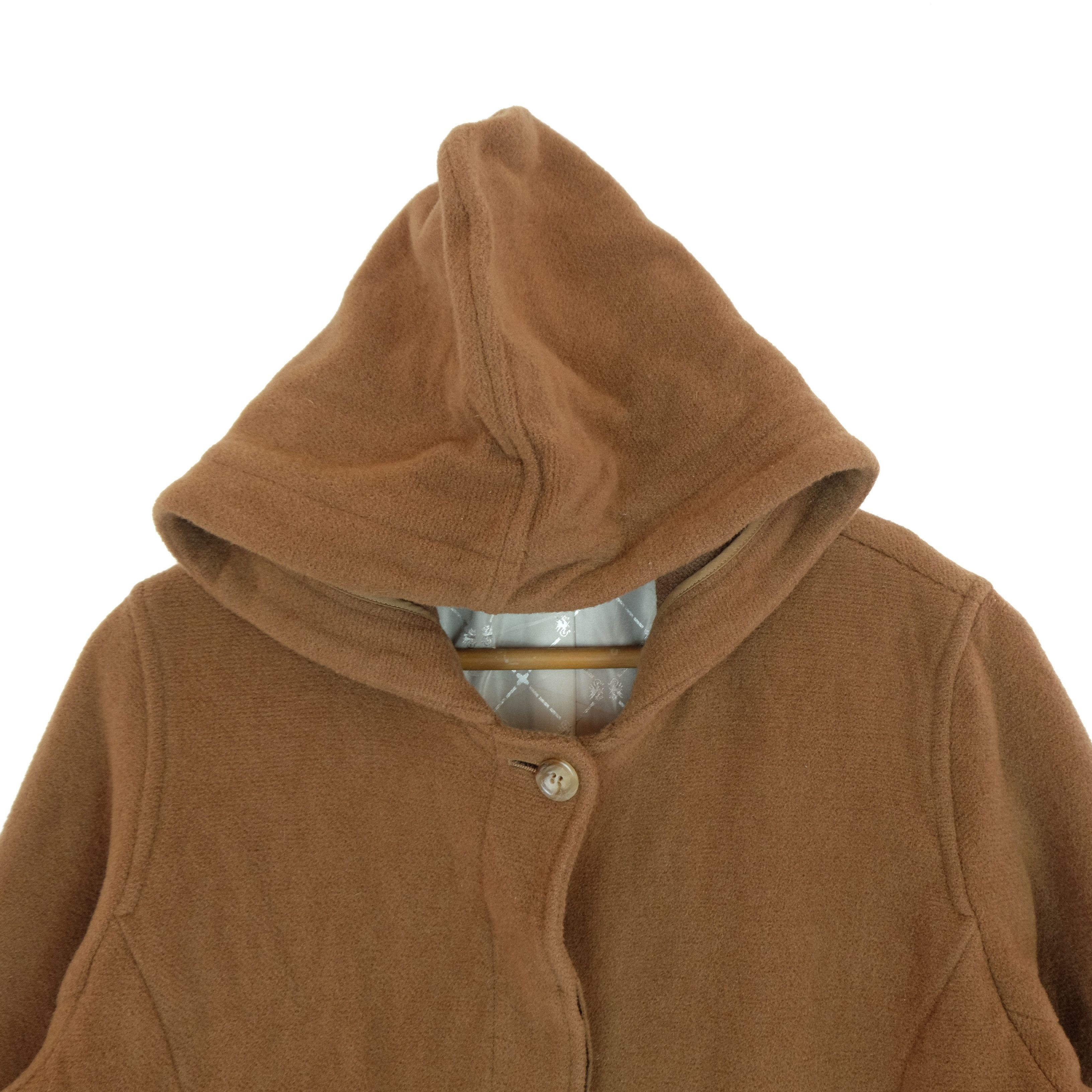 McGregor Vintage 90's MCGREGOR Trench Long Coat Wool Jacket Hoodie Size L / US 10 / IT 46 - 3 Thumbnail