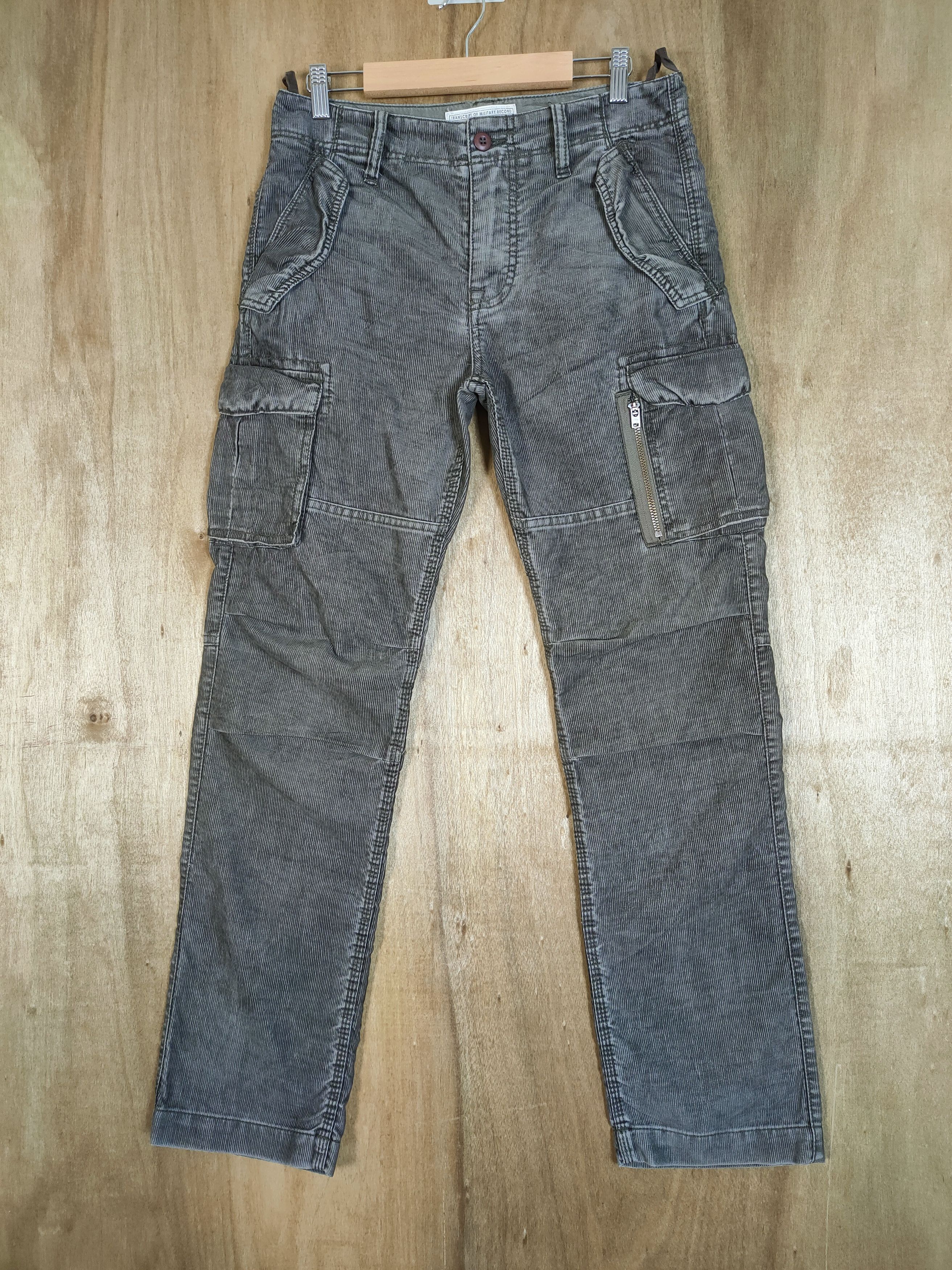 VINTAGE BACK NUMBER CORDUROY CARGO PANTS MULTIPOCKET